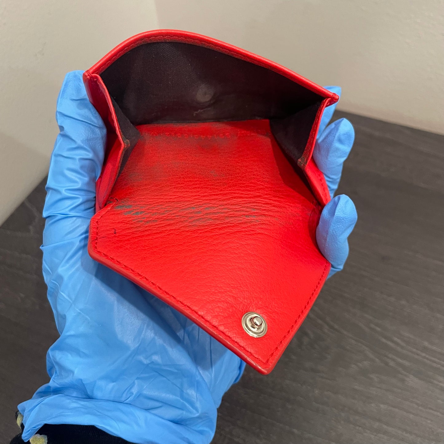 BALENCIAGA Mini Red Wallet