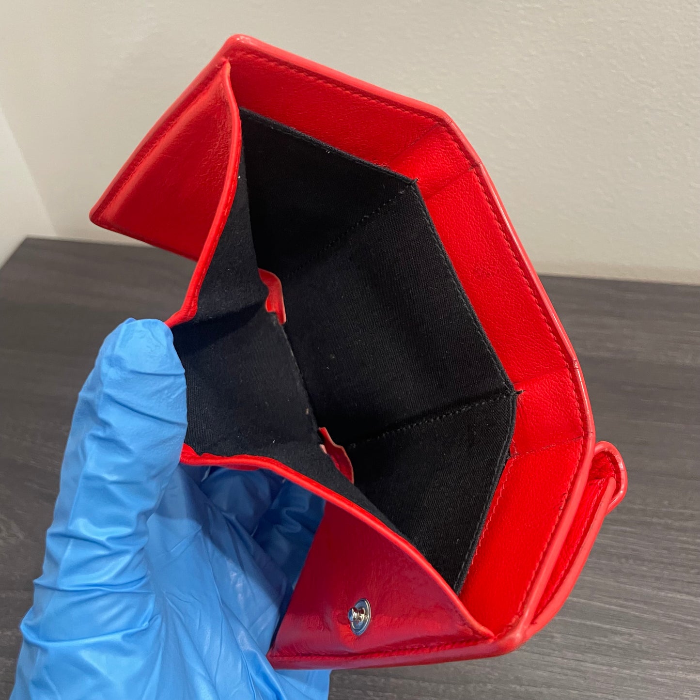 BALENCIAGA Mini Red Wallet