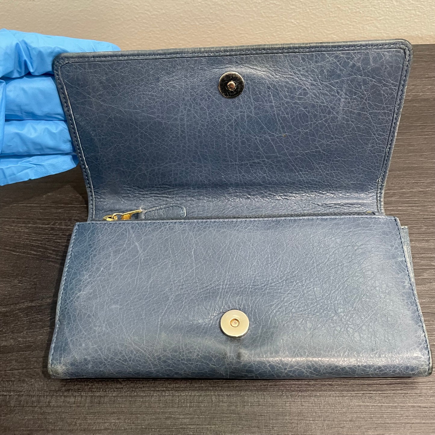 BALENCIAGA Blue Wallet