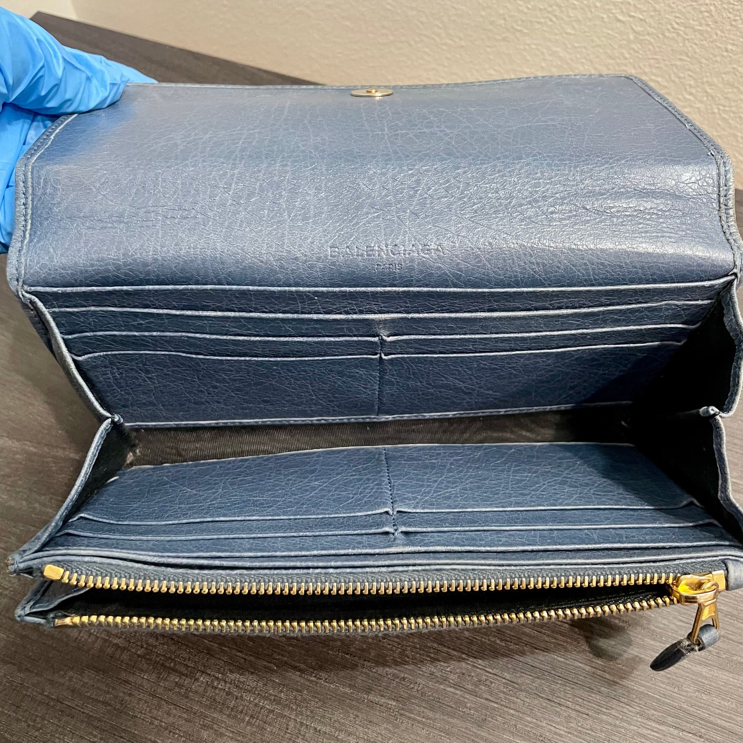 BALENCIAGA Blue Wallet