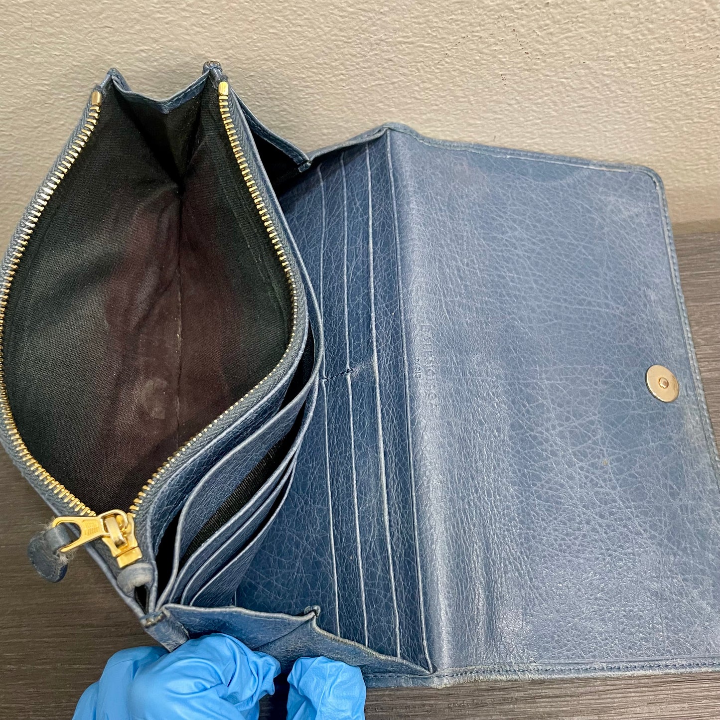 BALENCIAGA Blue Wallet