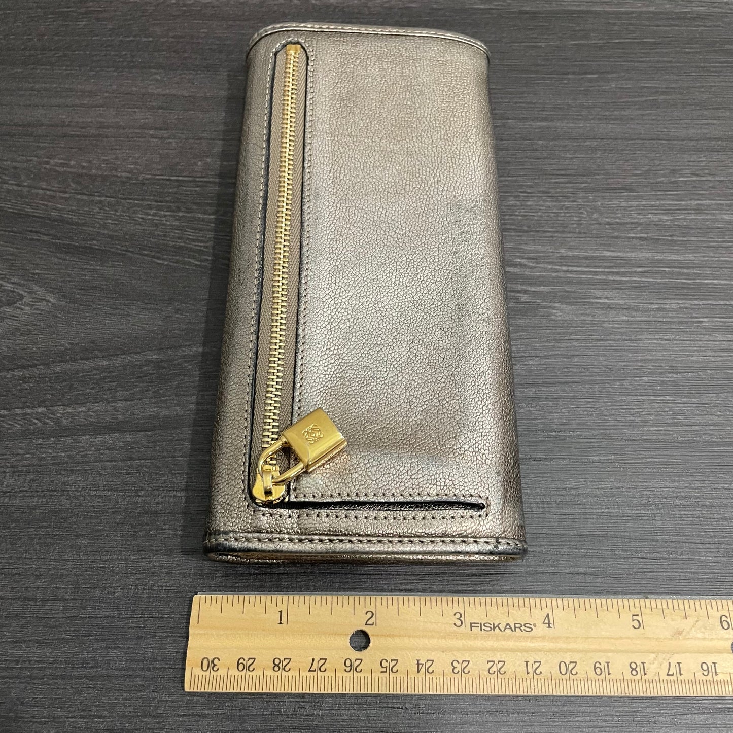 LOEWE Silver Leather Wallet