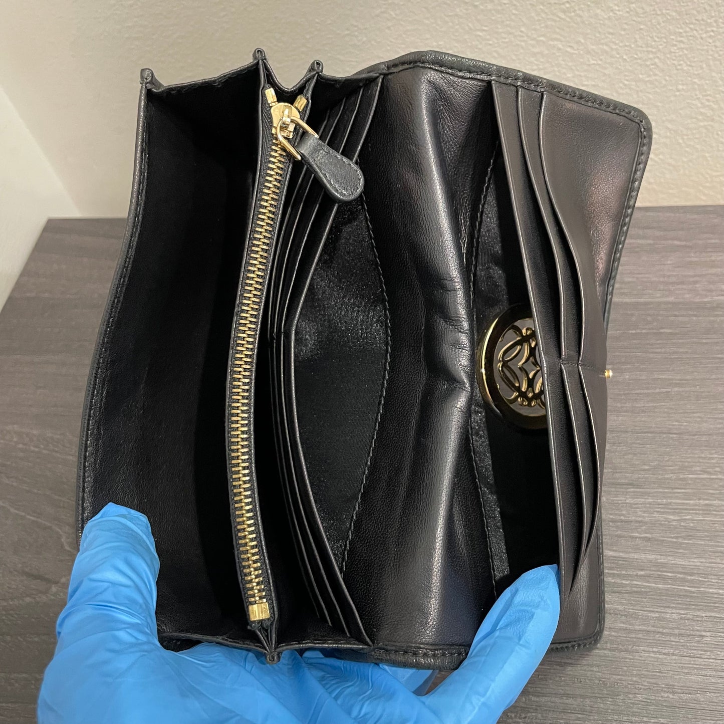 LOEWE Black Leather Wallet