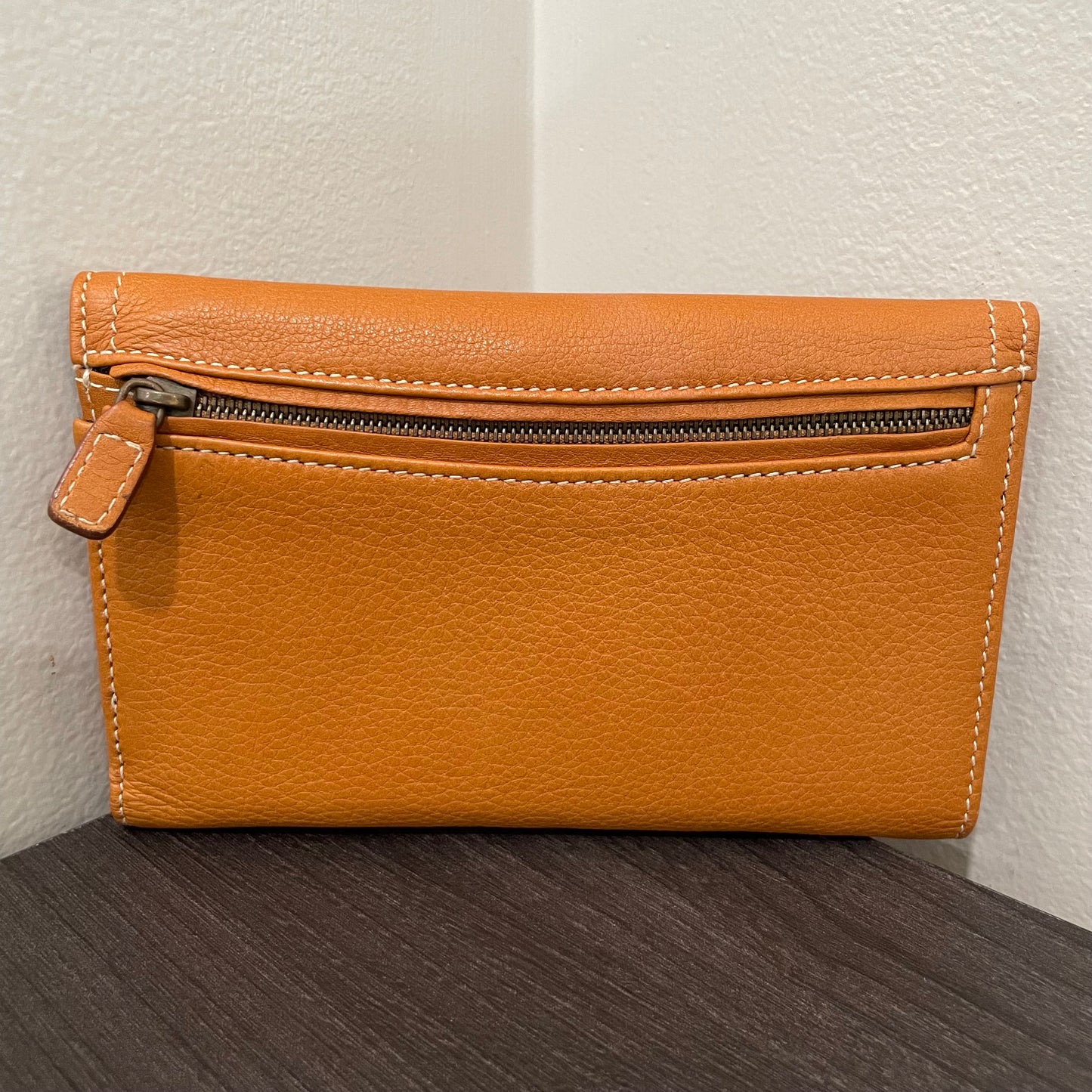 SOLD! Christian Dior Calfskin Saddle Wallet Brown