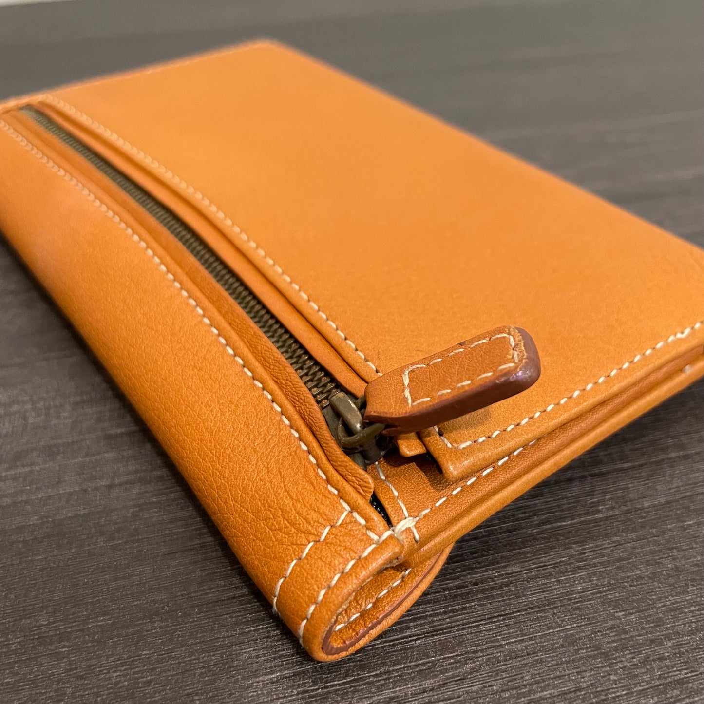 SOLD! Christian Dior Calfskin Saddle Wallet Brown