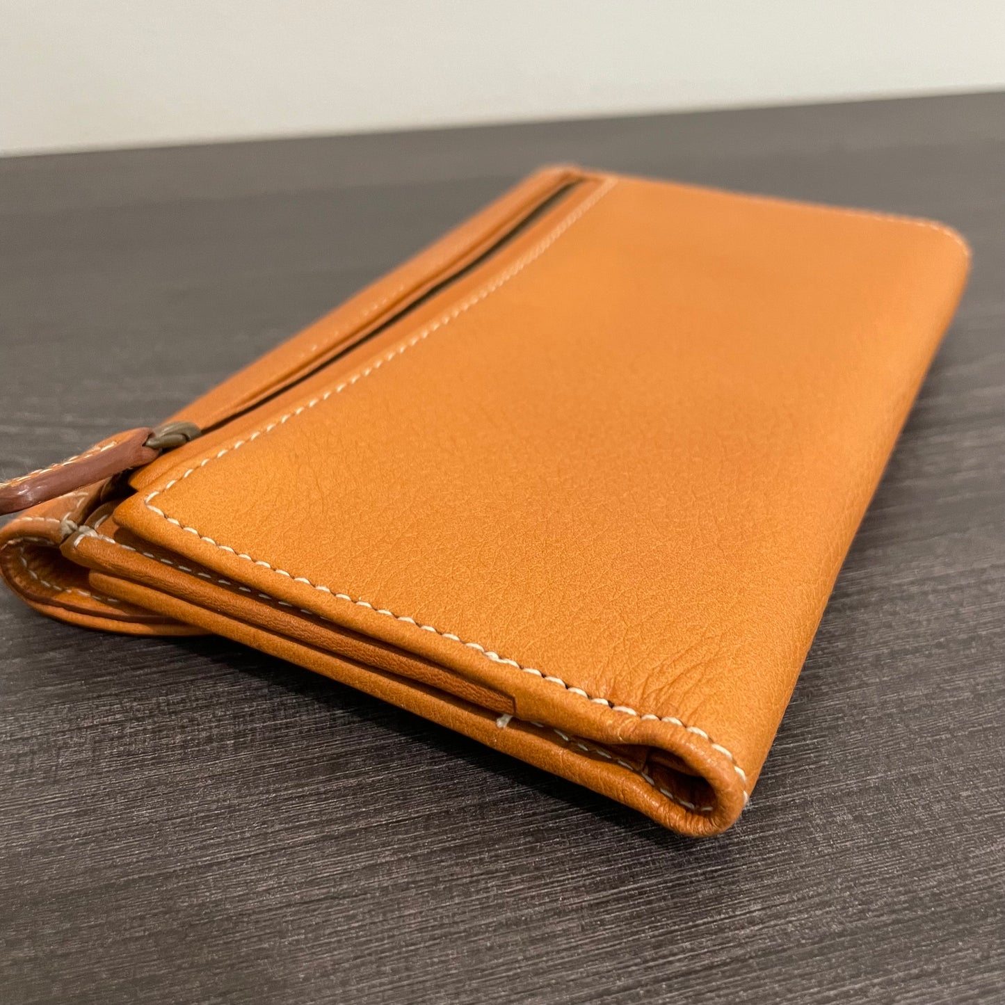 SOLD! Christian Dior Calfskin Saddle Wallet Brown