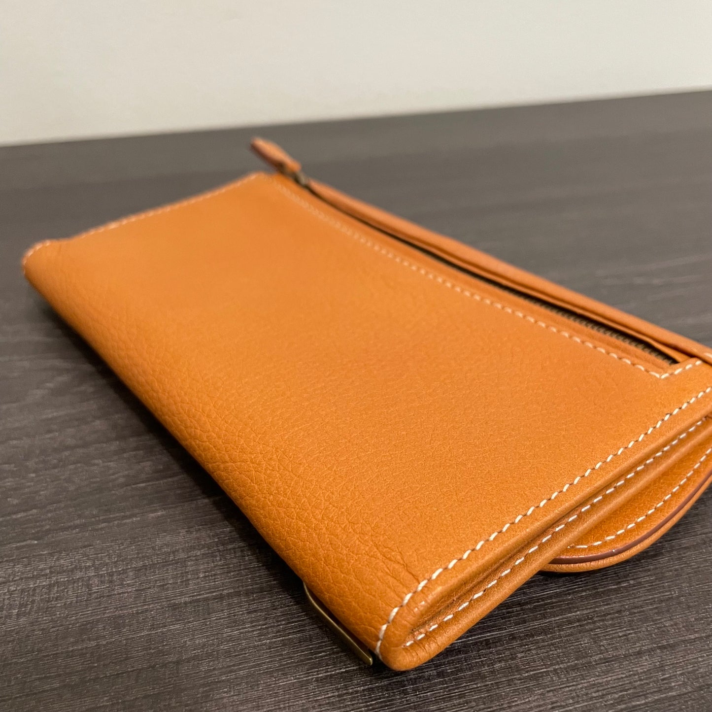 SOLD! Christian Dior Calfskin Saddle Wallet Brown