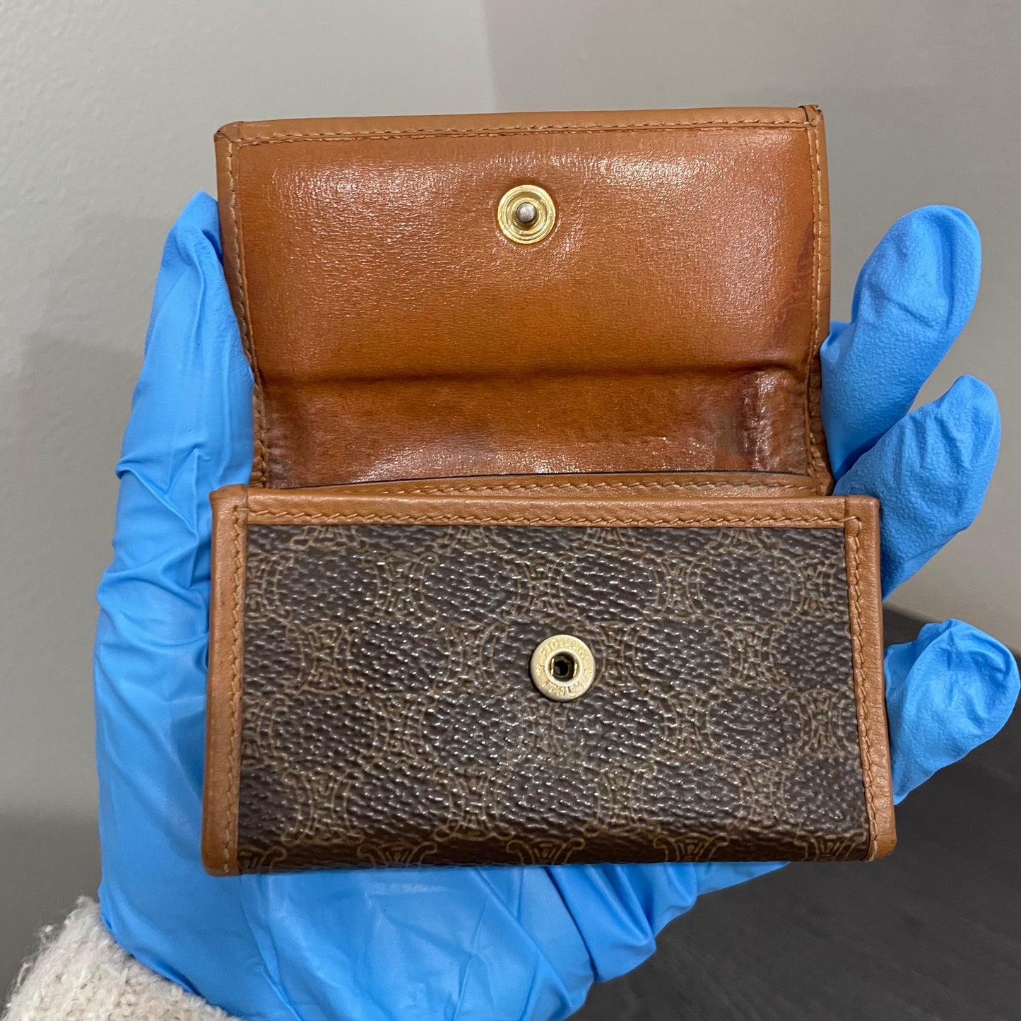 CELINE Leather Key Case (6 Rings)