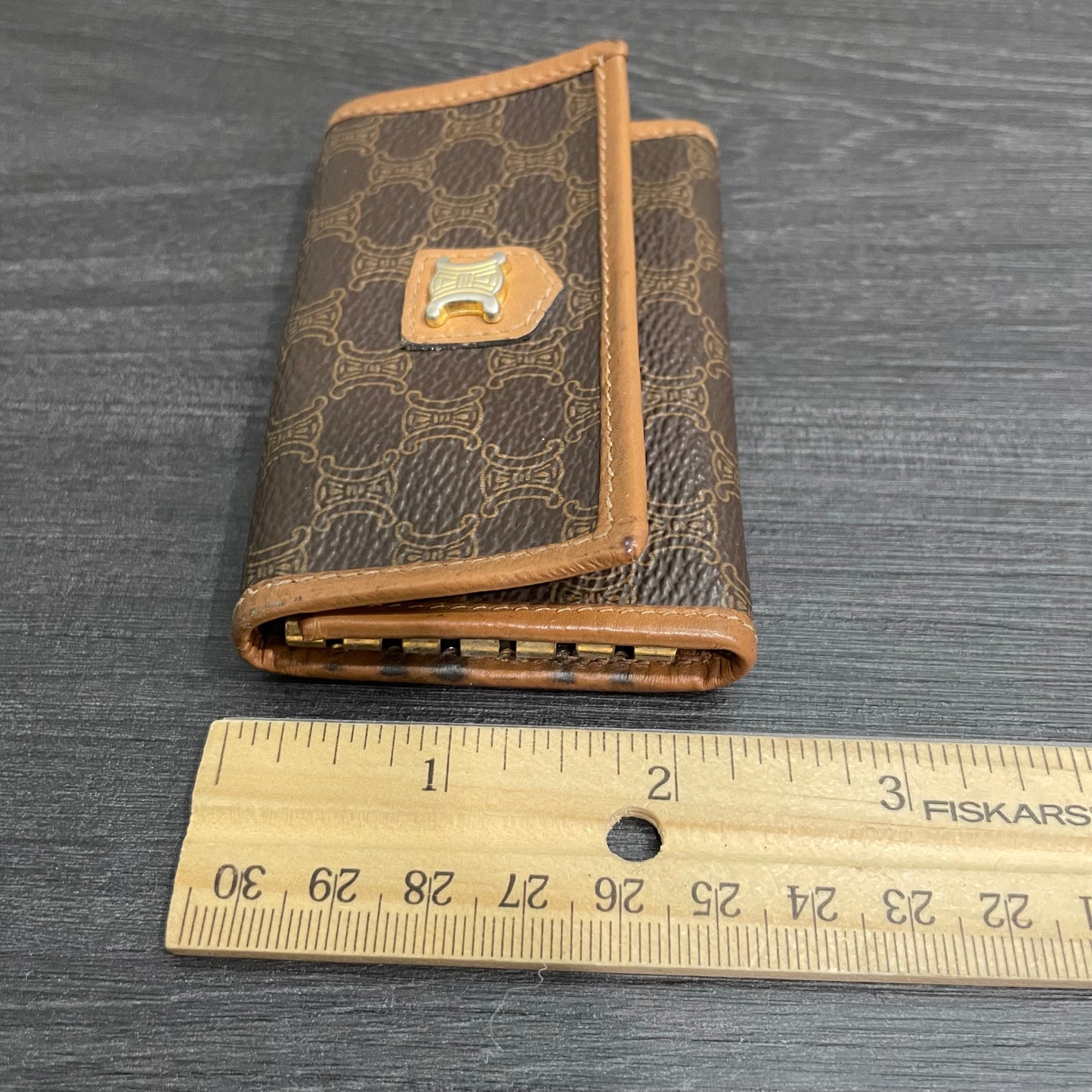 CELINE Leather Key Case (6 Rings)