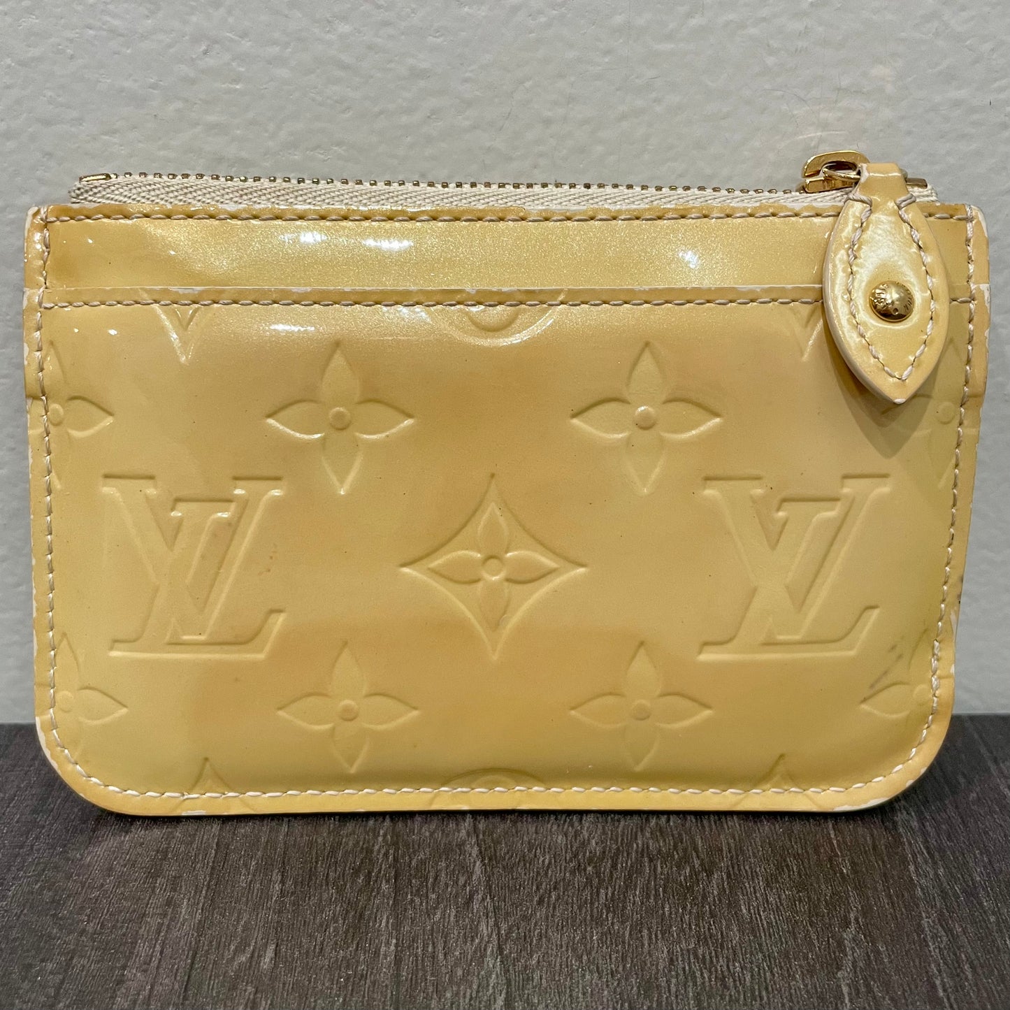 LOUIS VUITTON Vanilla Vernis Coin Case