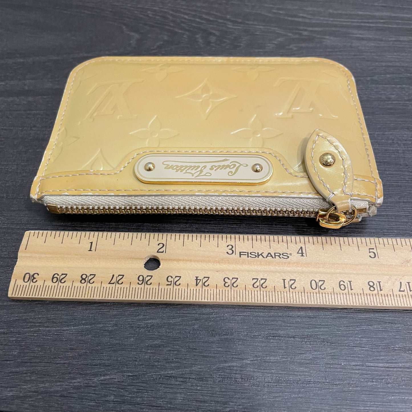 LOUIS VUITTON Vanilla Vernis Coin Case