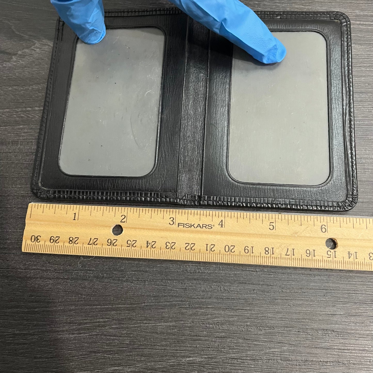LOUIS VUITTON Black Epi Card Case
