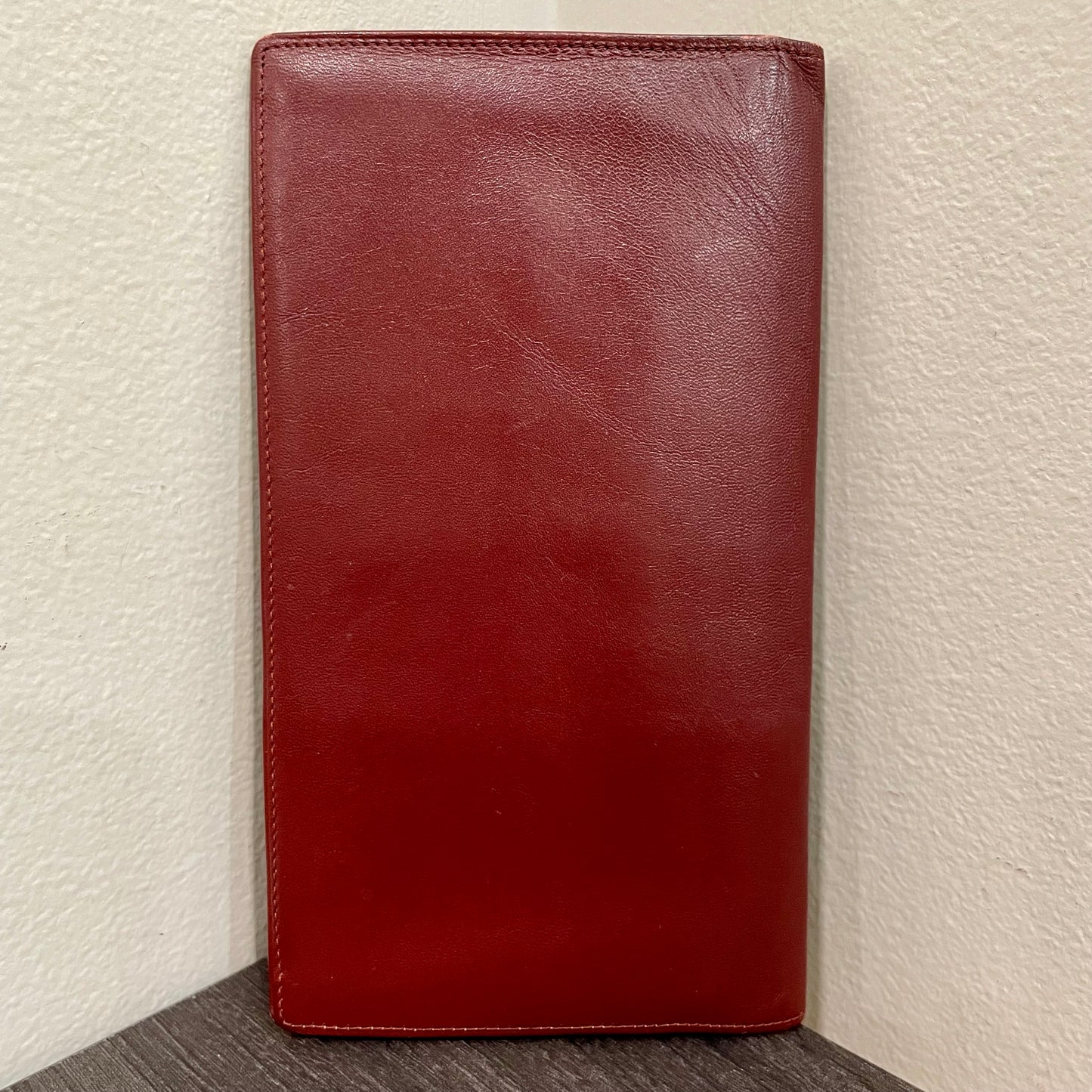 CARTIER Leather Checkbook Holder