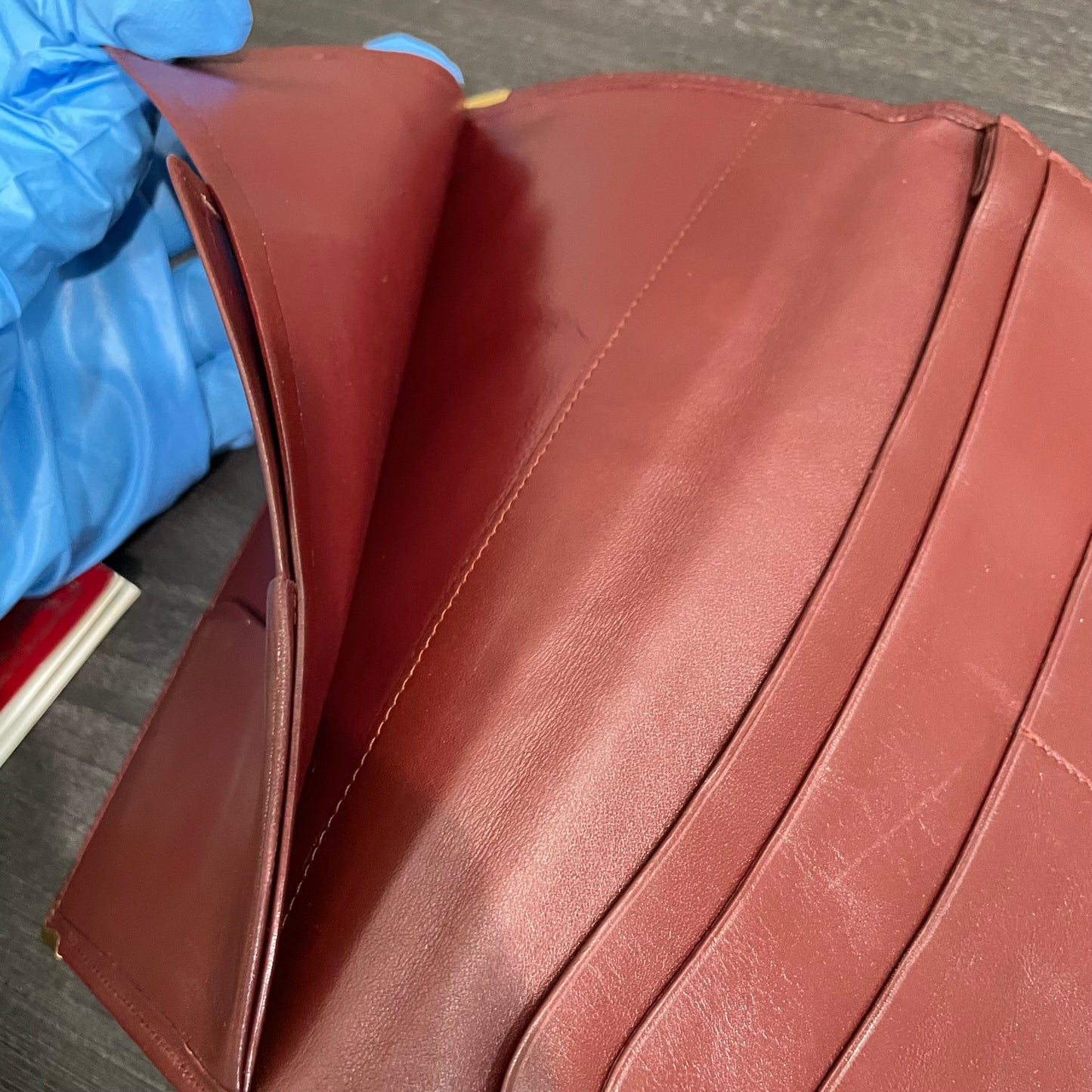 CARTIER Leather Checkbook Holder