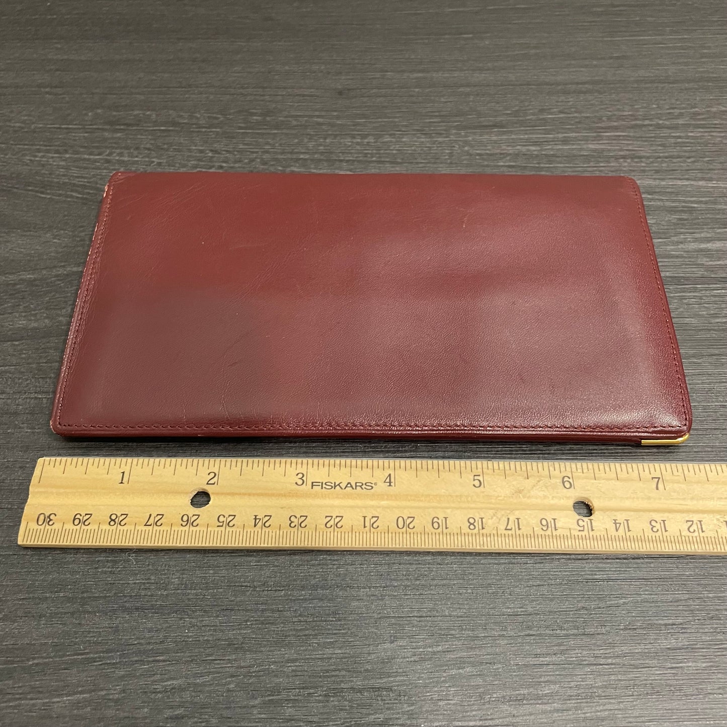 CARTIER Leather Checkbook Holder