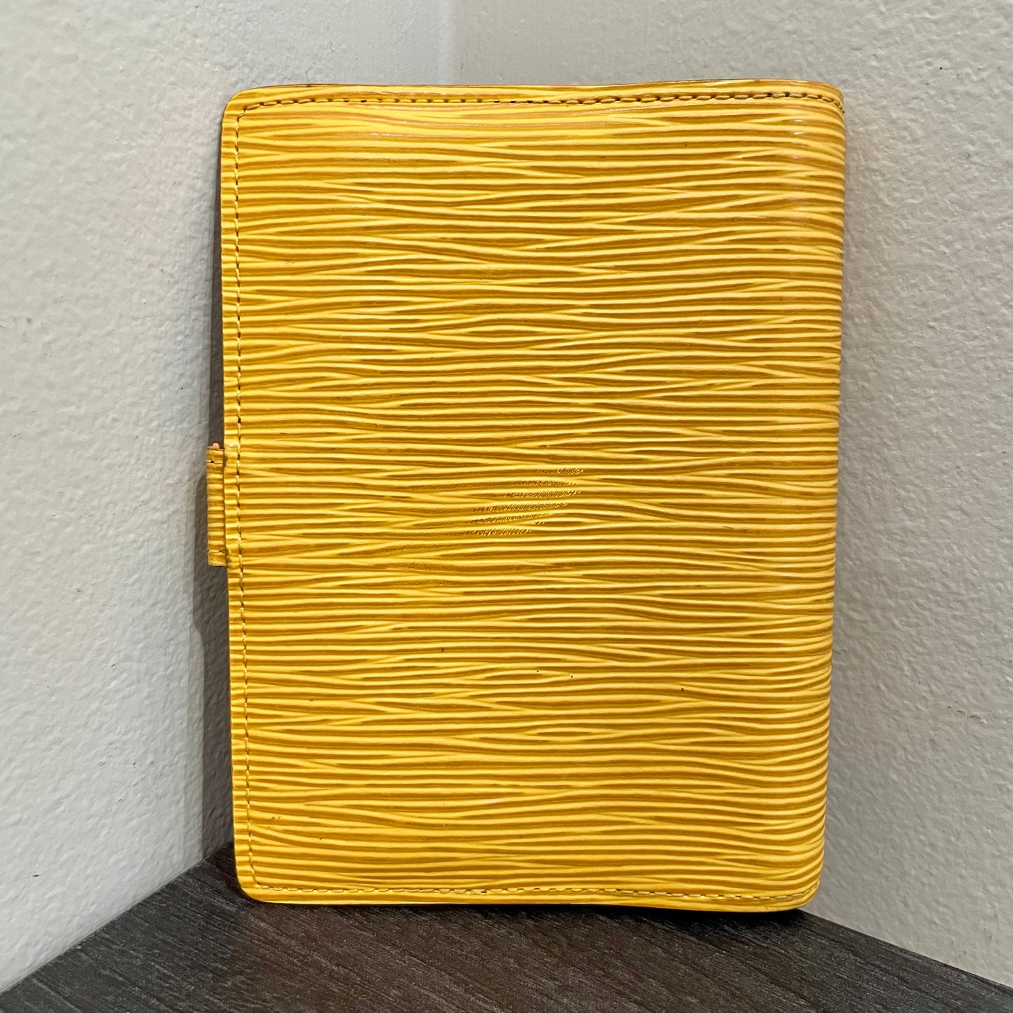 LOUIS VUITTON Yellow Epi Agenda PM