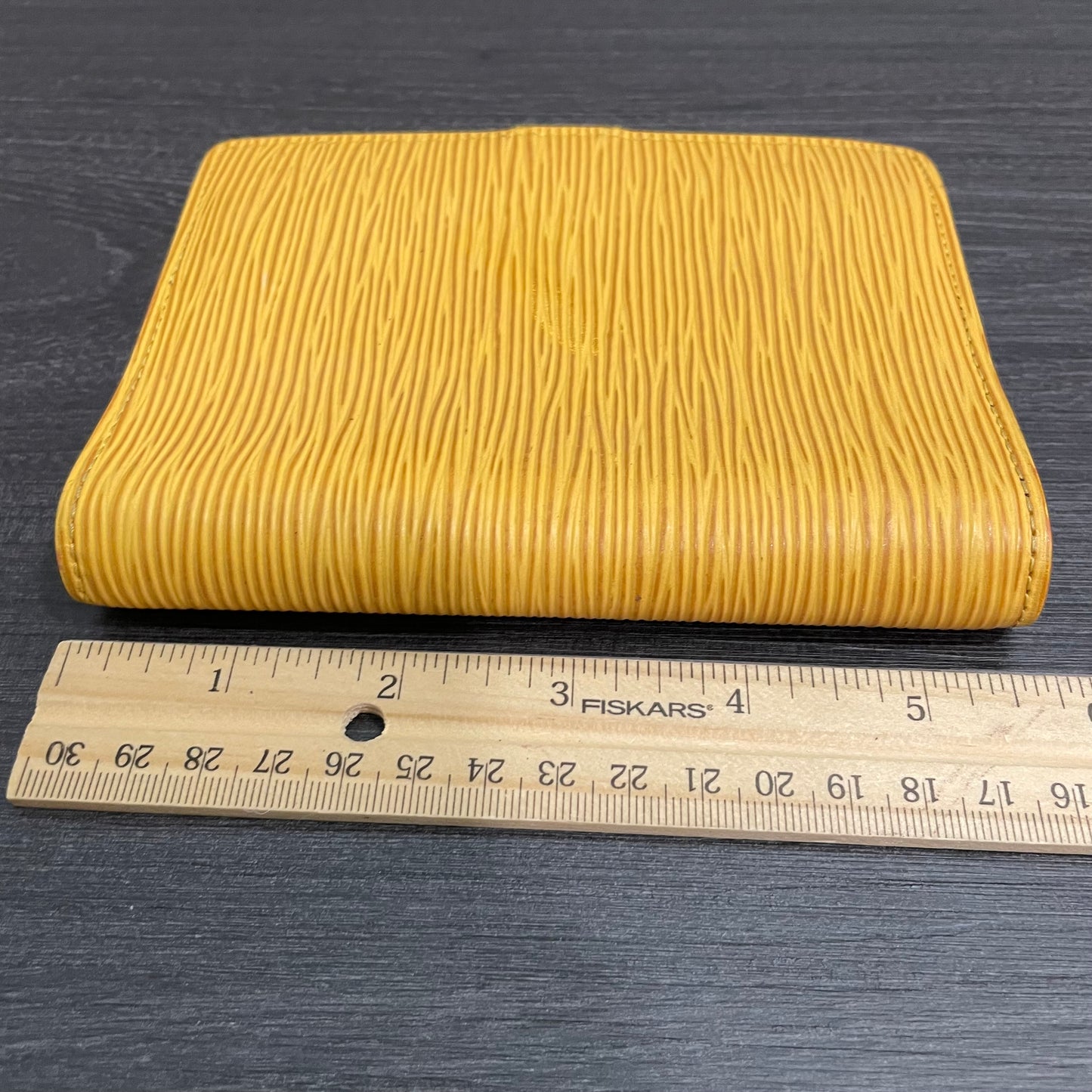 LOUIS VUITTON Yellow Epi Agenda PM