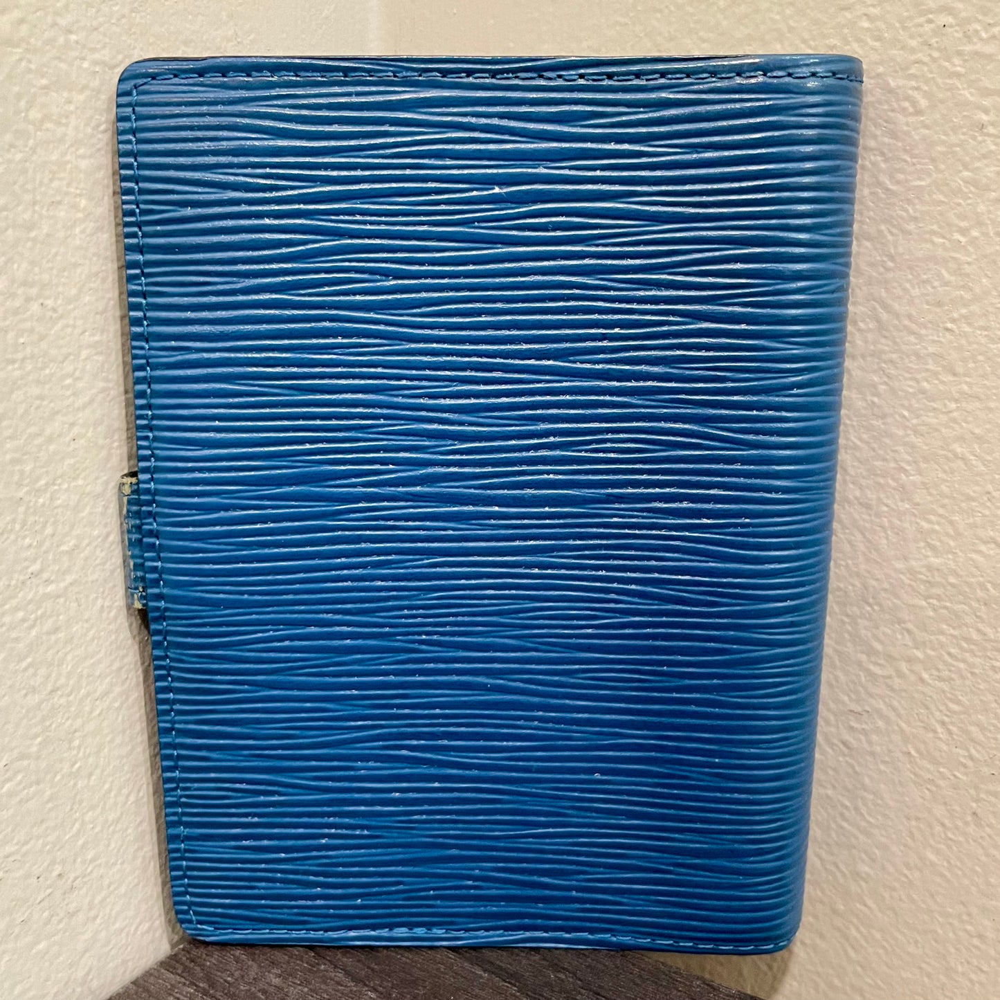 LOUIS VUITTON Blue Epi Agenda PM