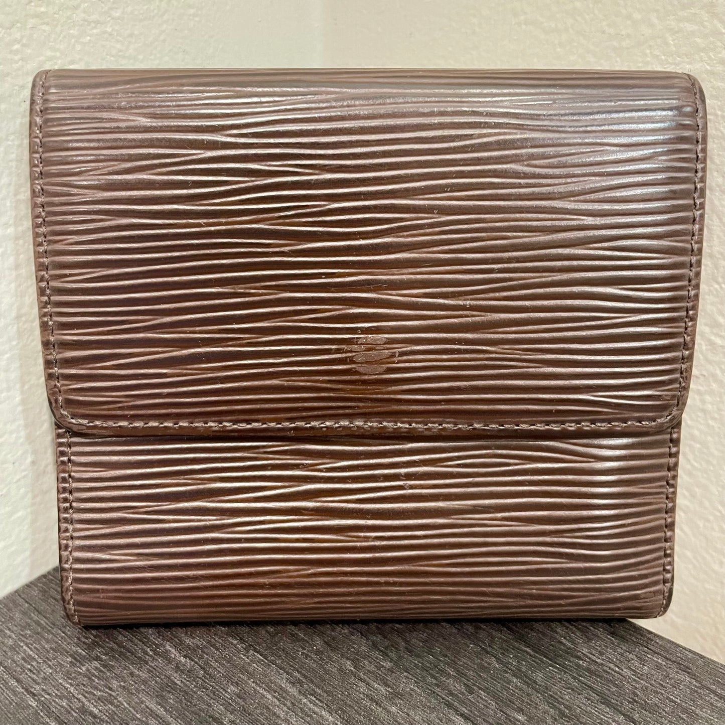 LOUIS VUITTON Brown Epi Leather Wallet
