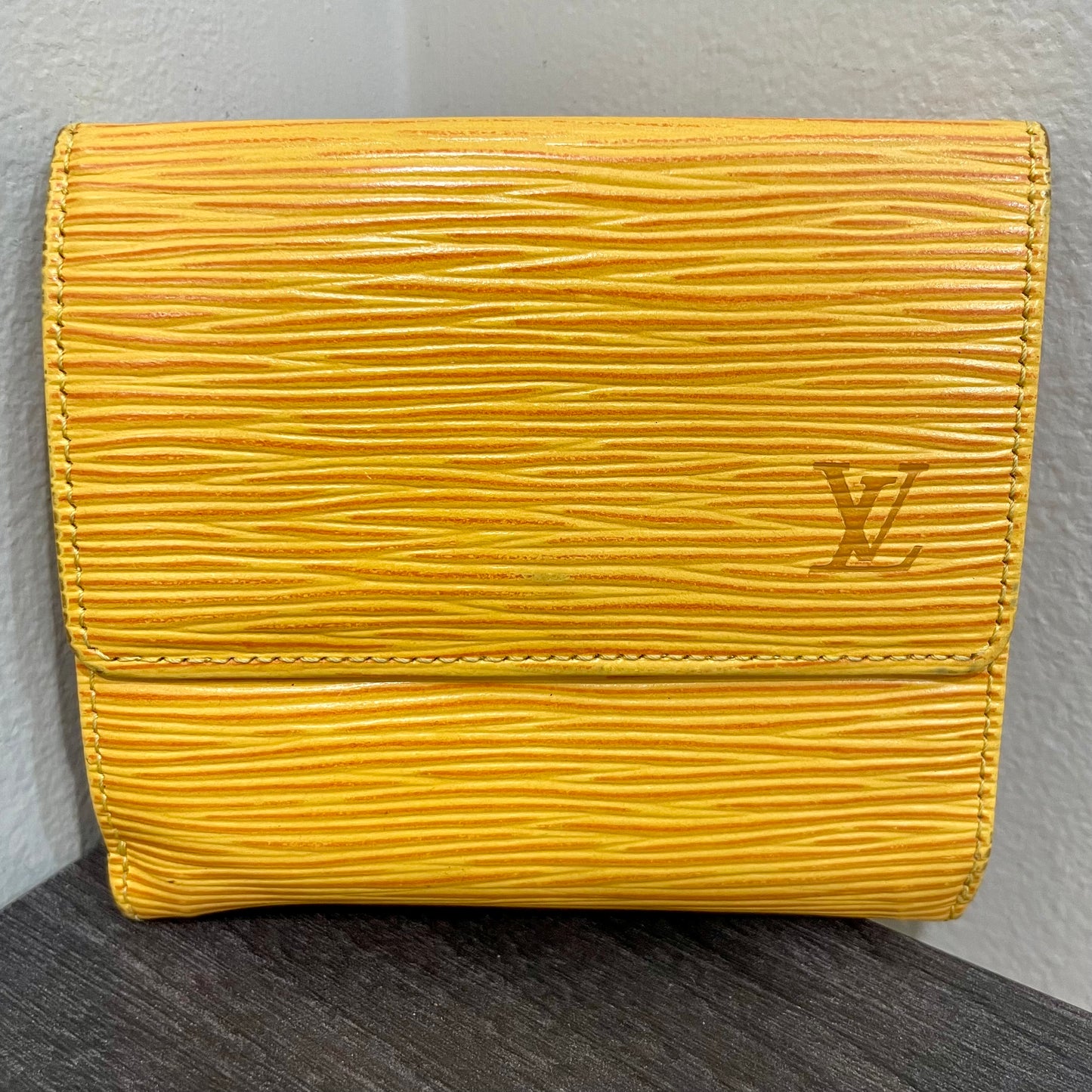 LOUIS VUITTON Yellow Epi Leather Wallet