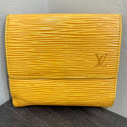LOUIS VUITTON Yellow Epi Leather Wallet