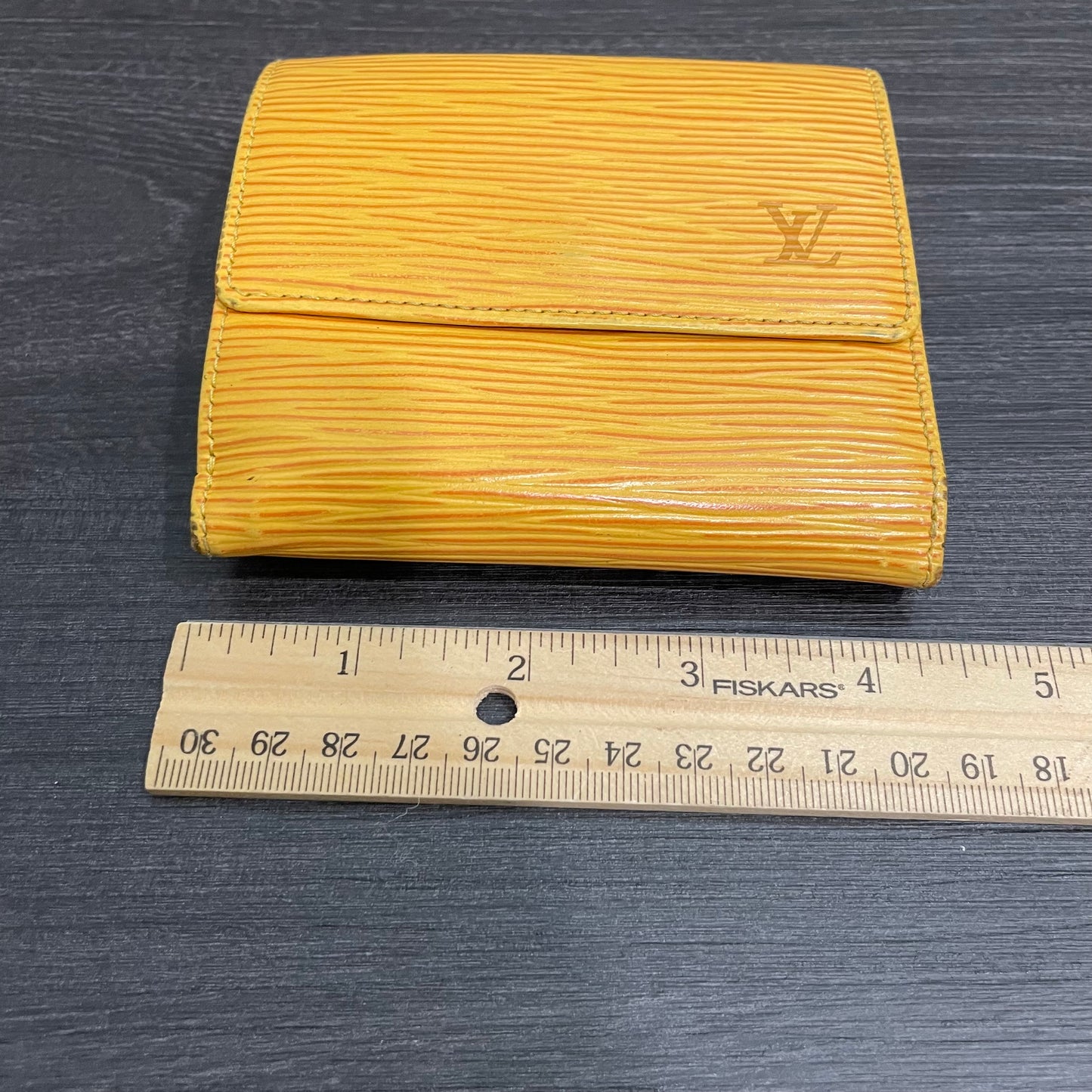 LOUIS VUITTON Yellow Epi Leather Wallet