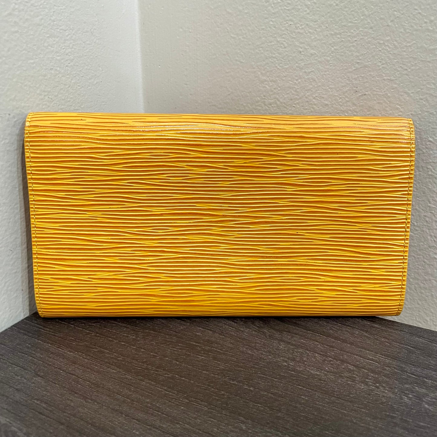 LOUIS VUITTON Yellow Epi Leather Wallet