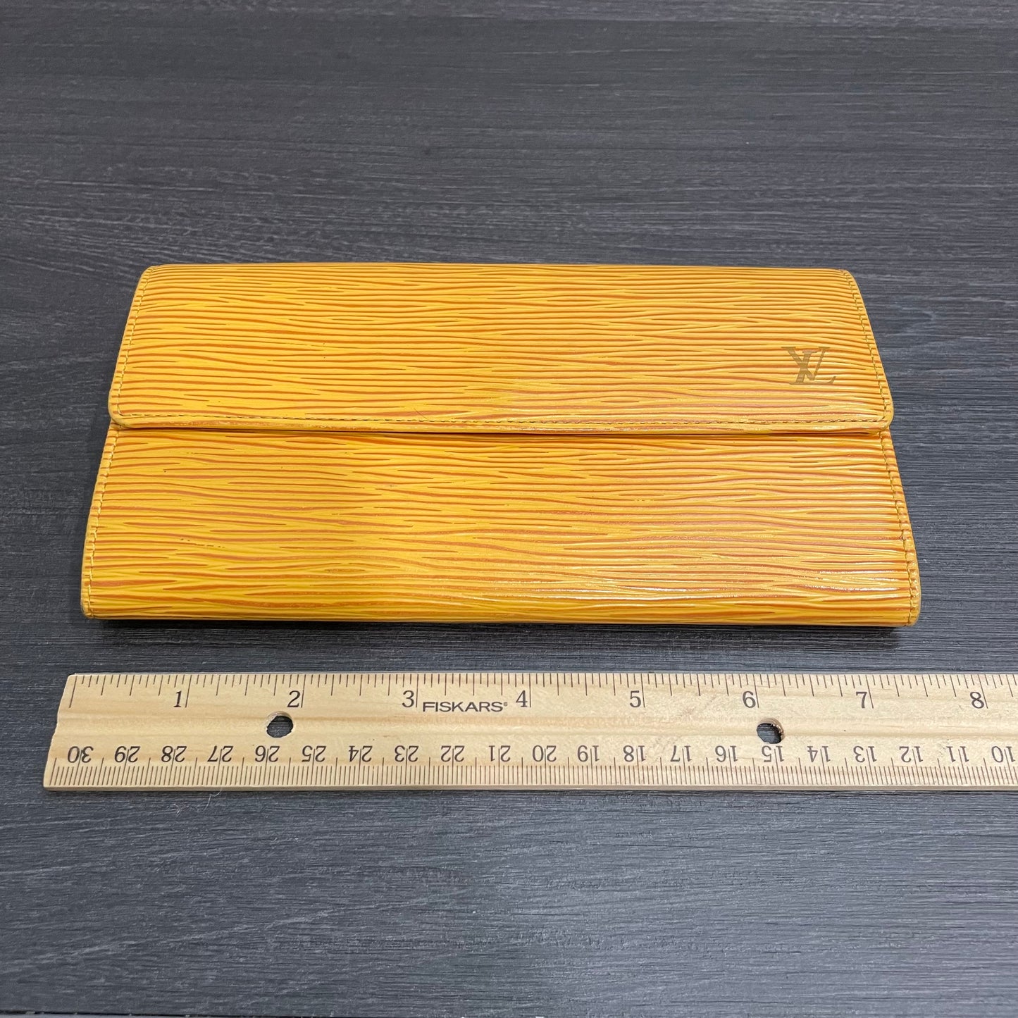 LOUIS VUITTON Yellow Epi Leather Wallet
