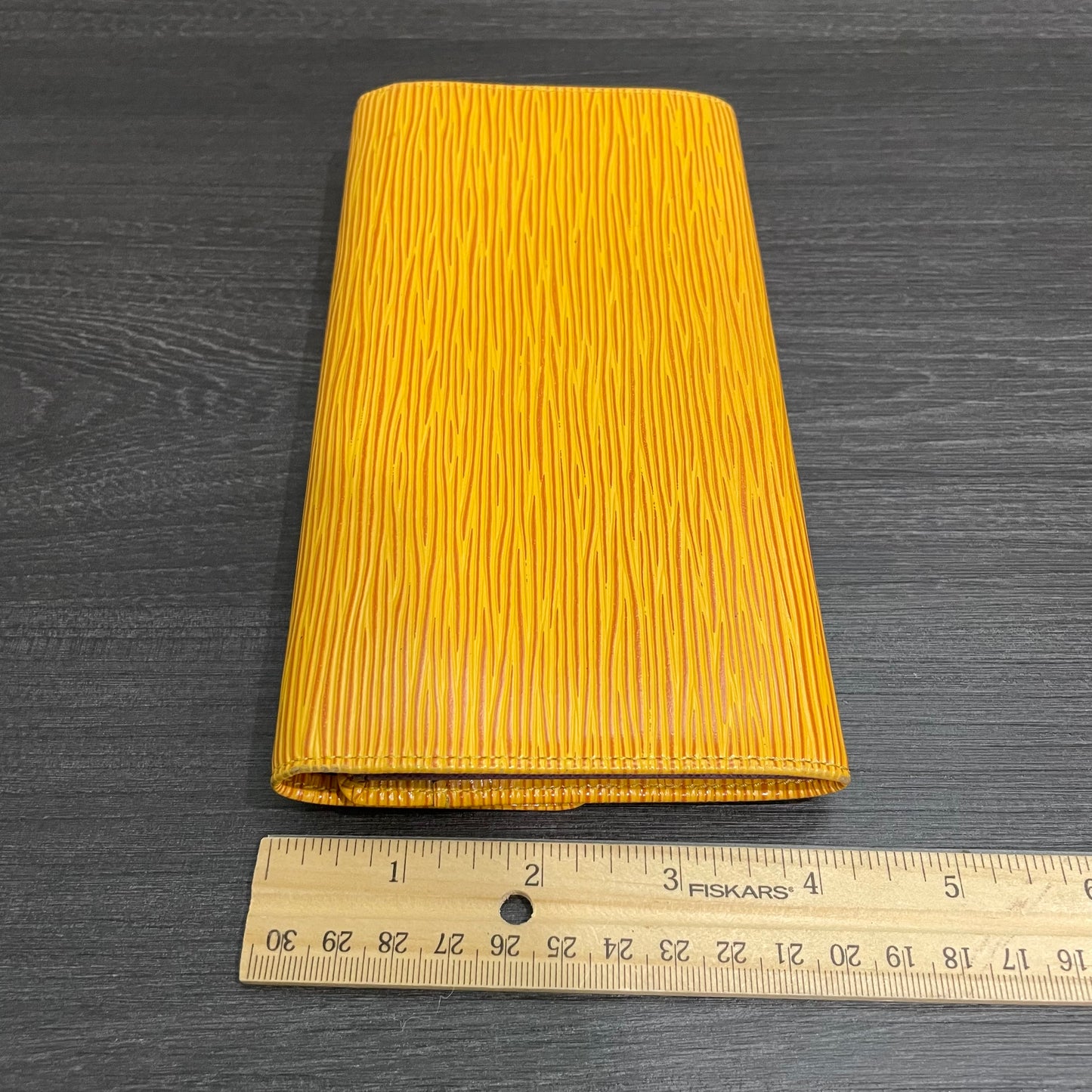LOUIS VUITTON Yellow Epi Leather Wallet
