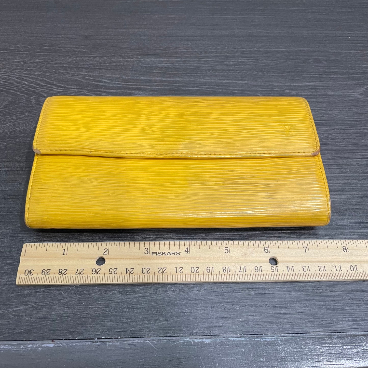 LOUIS VUITTON Yellow Epi Leather Wallet