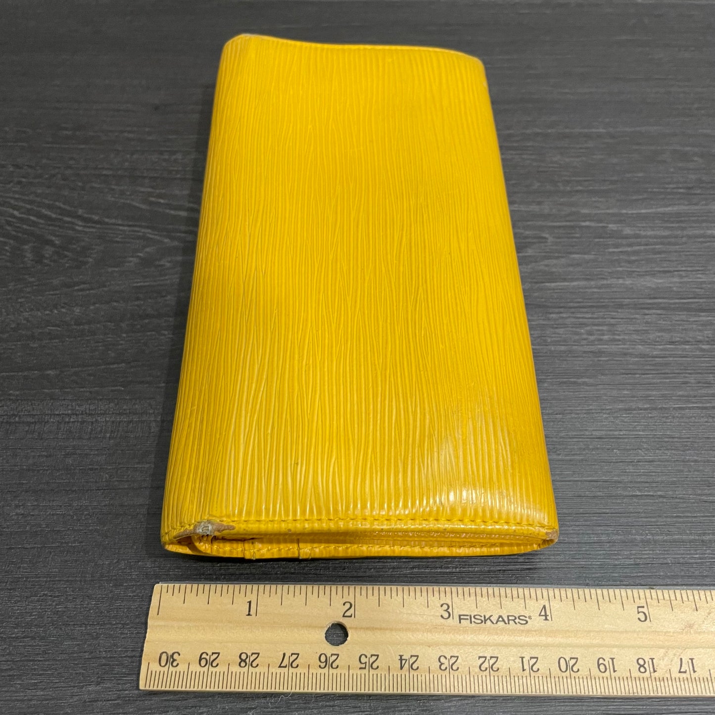 LOUIS VUITTON Yellow Epi Leather Wallet