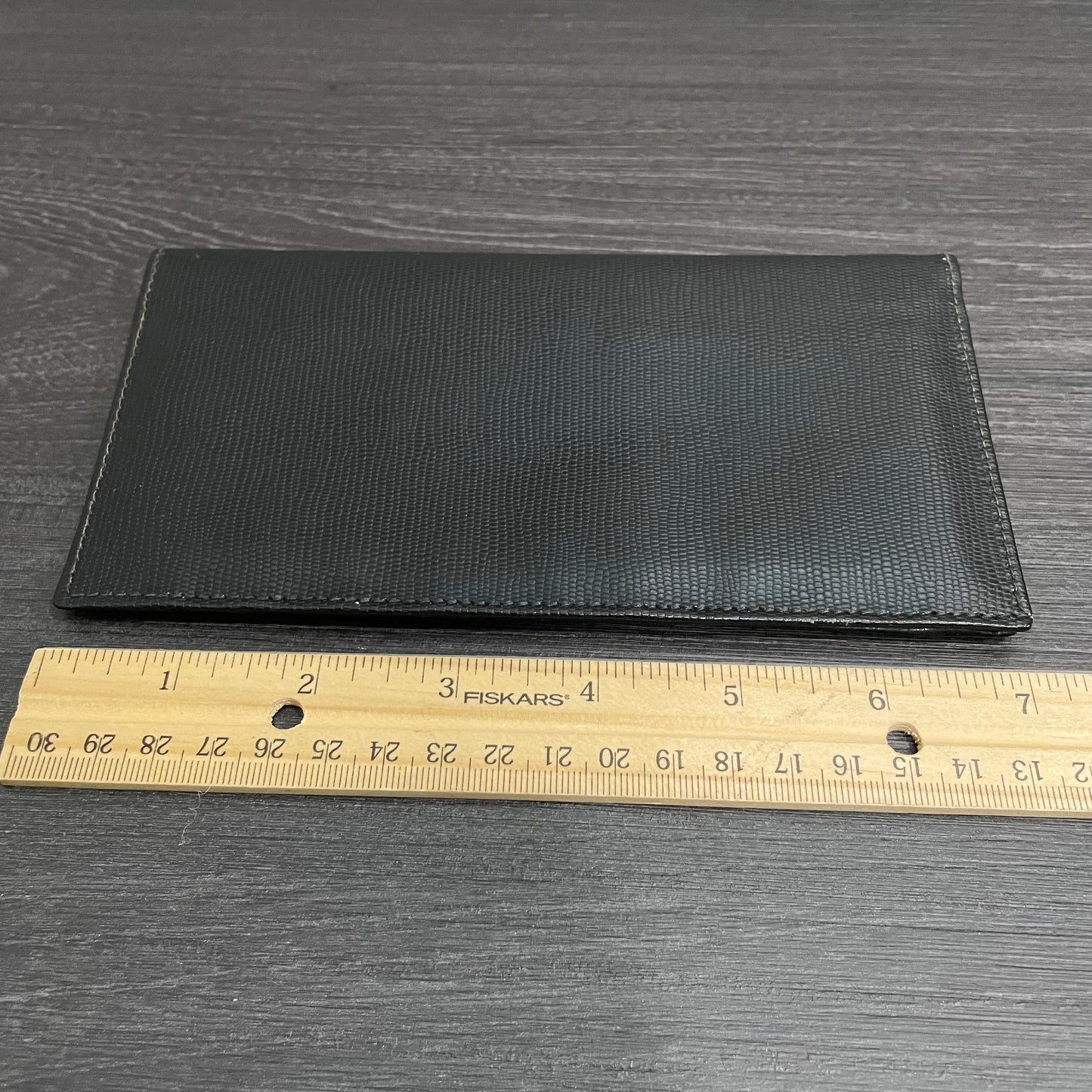 CELINE Leather Checkbook Holder