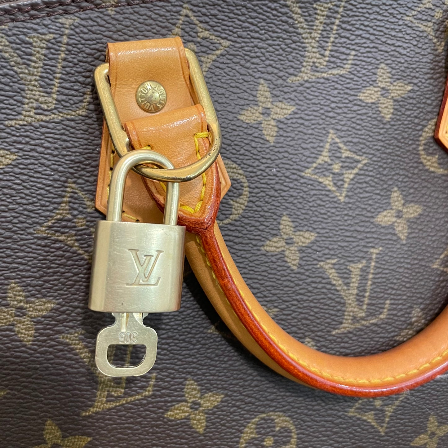 SOLD! Louis Vuitton Monogram Alma with Lock & Key