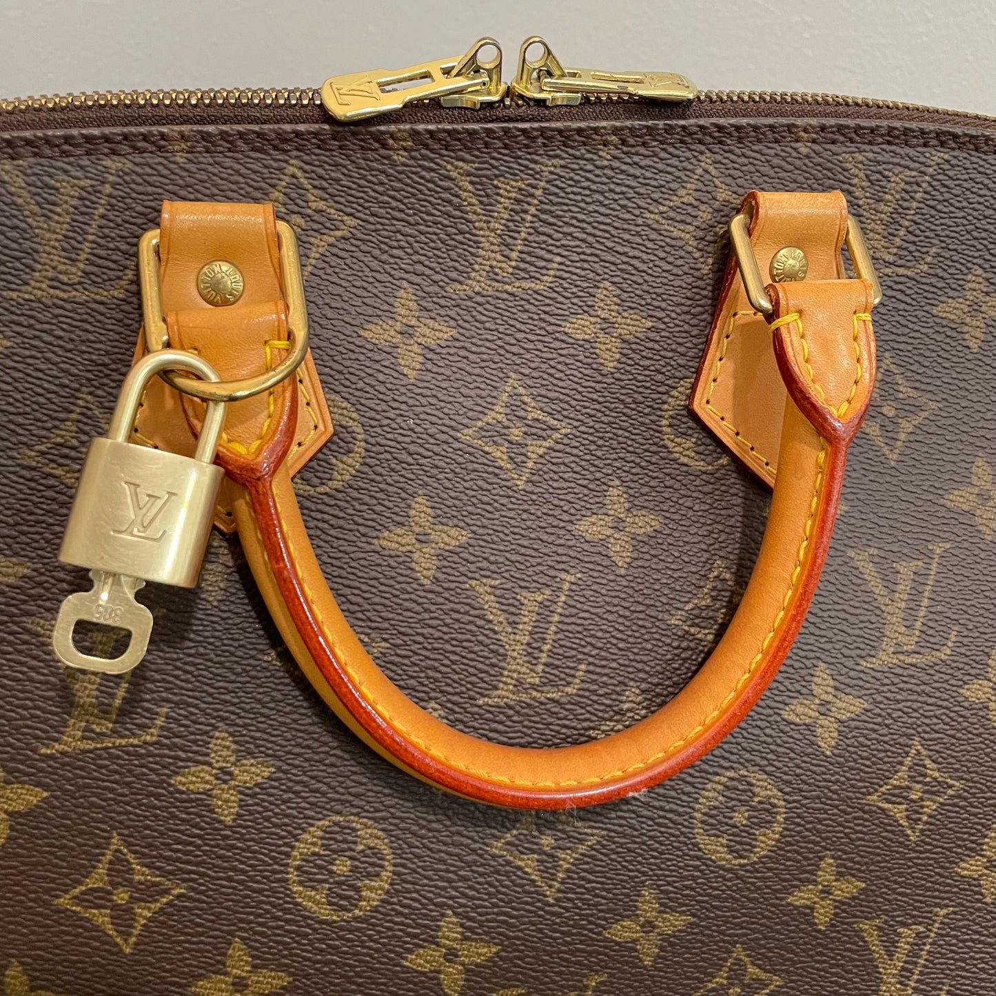 SOLD! Louis Vuitton Monogram Alma with Lock & Key