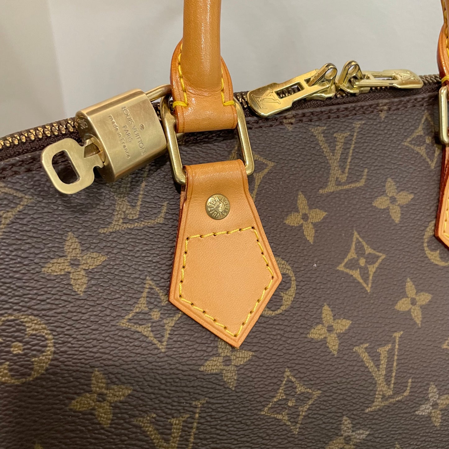 SOLD! Louis Vuitton Monogram Alma with Lock & Key