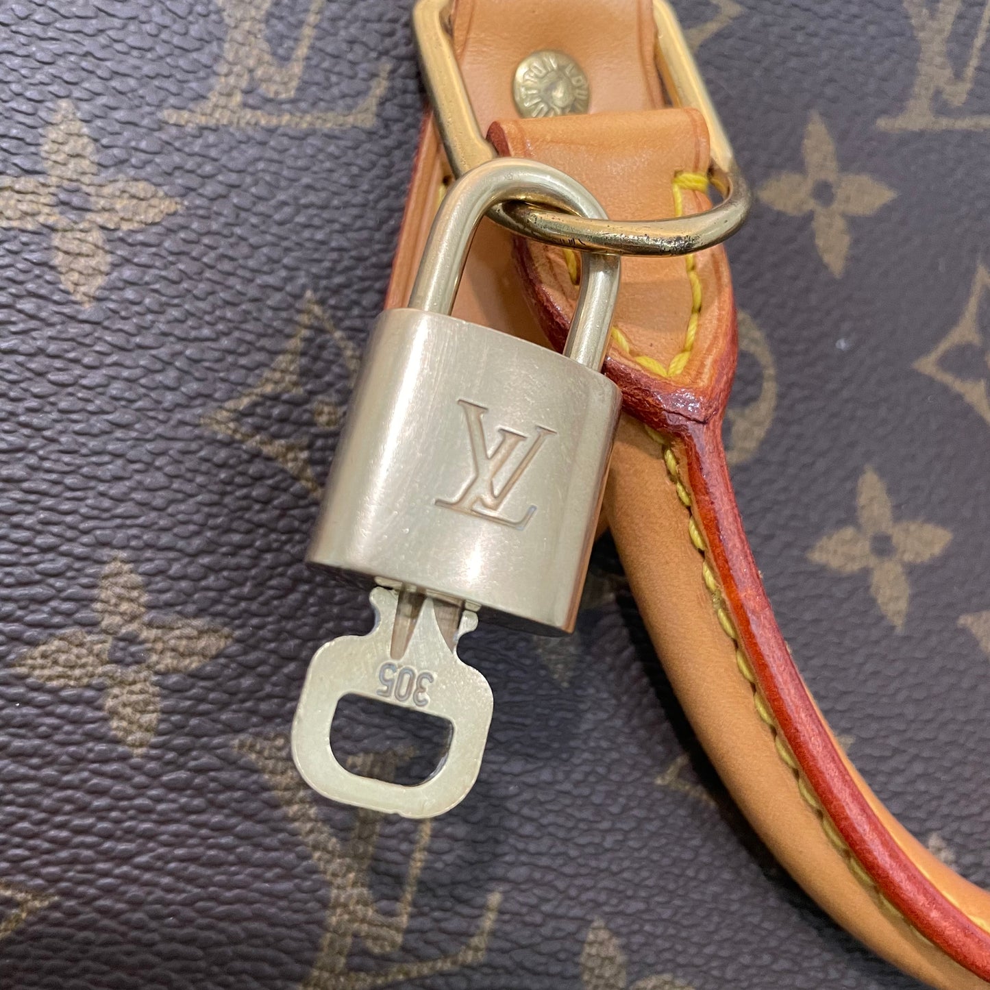 SOLD! Louis Vuitton Monogram Alma with Lock & Key