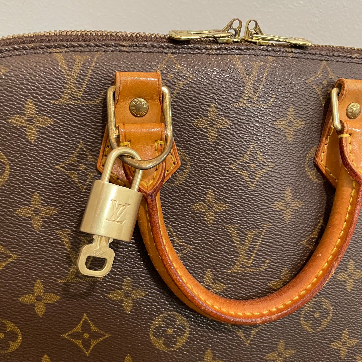 SOLD! Louis Vuitton Monogram Alma with Lock & Key