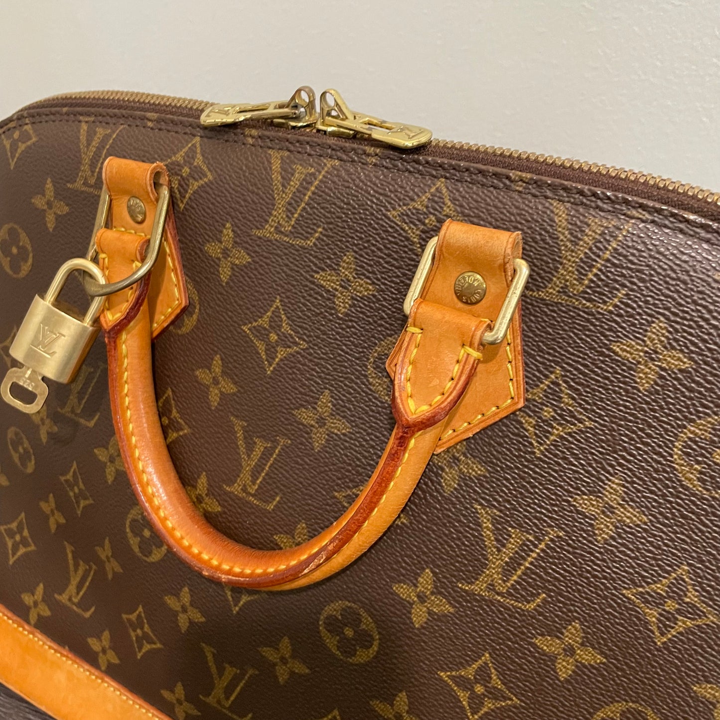 SOLD! Louis Vuitton Monogram Alma with Lock & Key