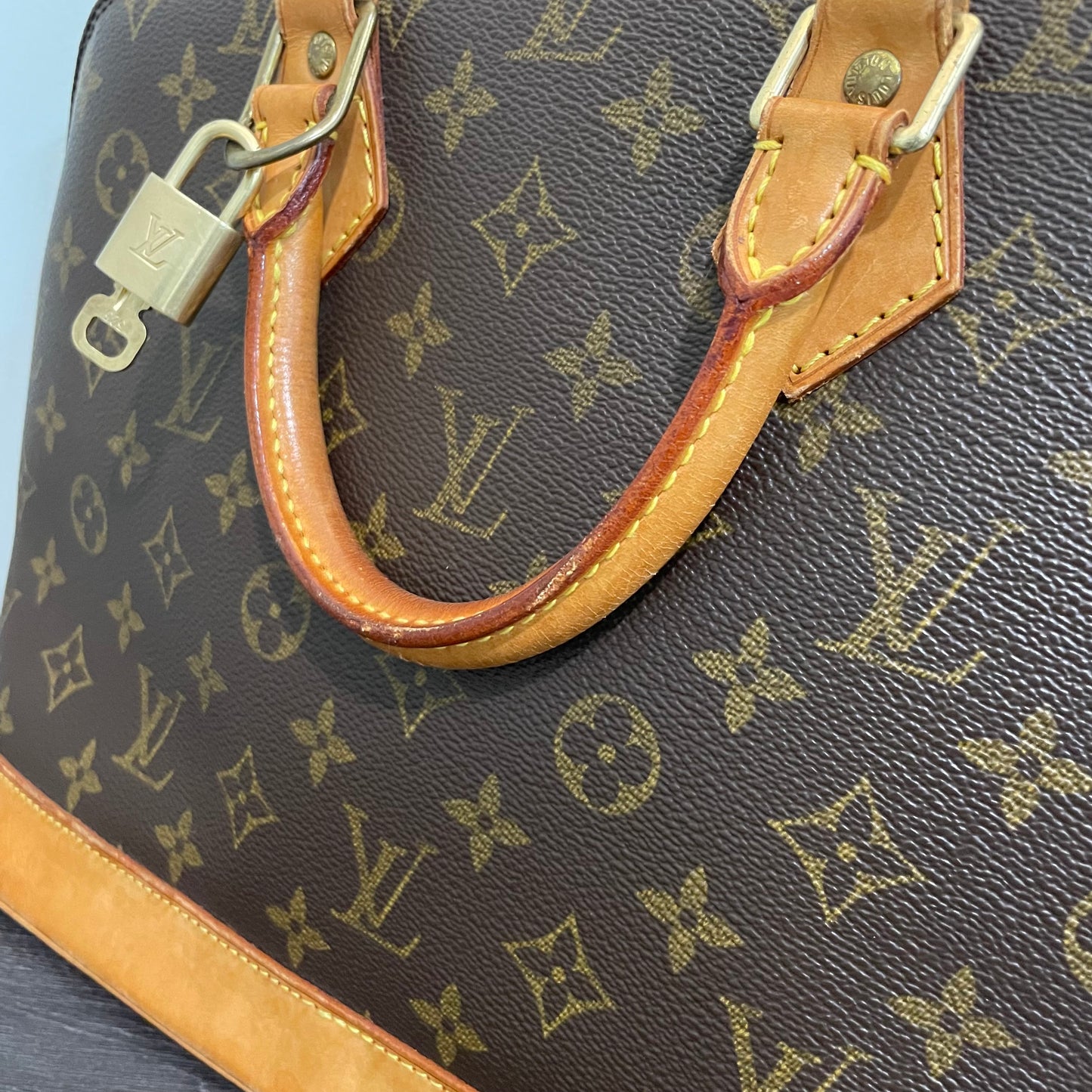 SOLD! Louis Vuitton Monogram Alma with Lock & Key