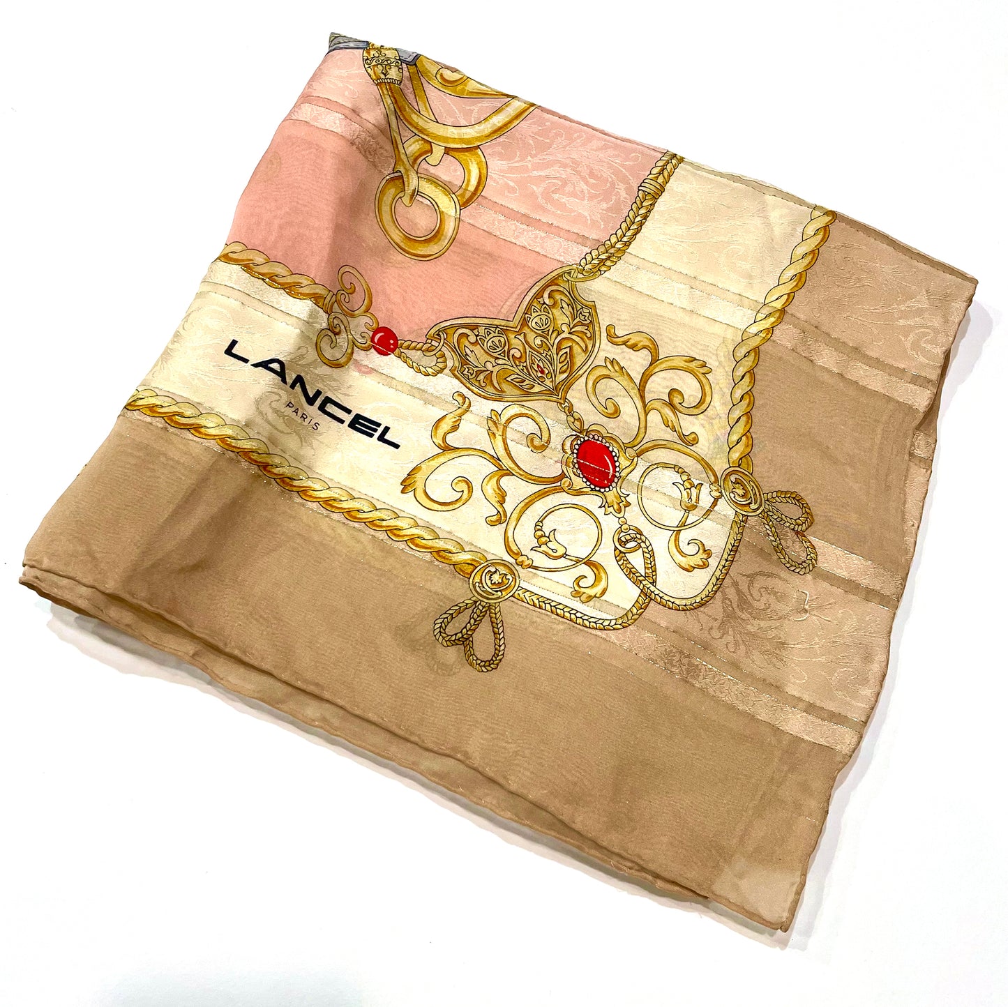 LANCEL PARIS Silk Scarf