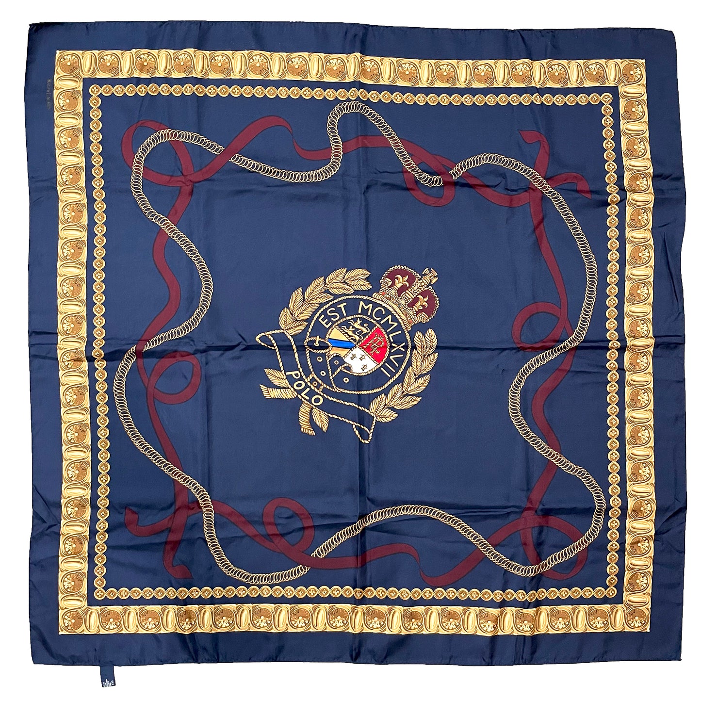 POLO RALPH LAUREN 100% Silk Scarf