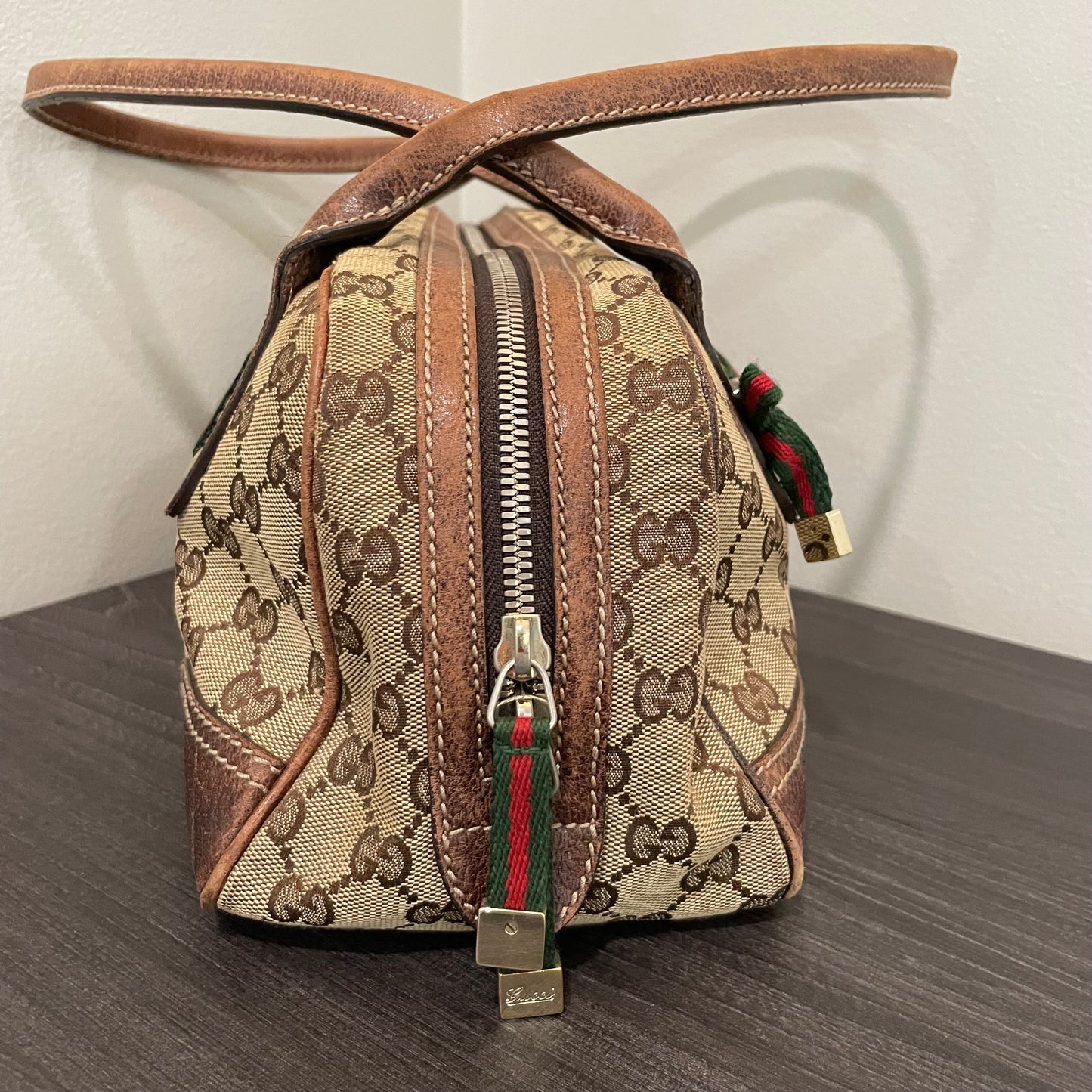 SOLD! Gucci Canvas Handbag