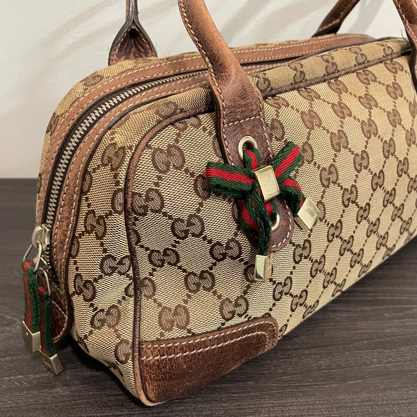 SOLD! Gucci Canvas Handbag