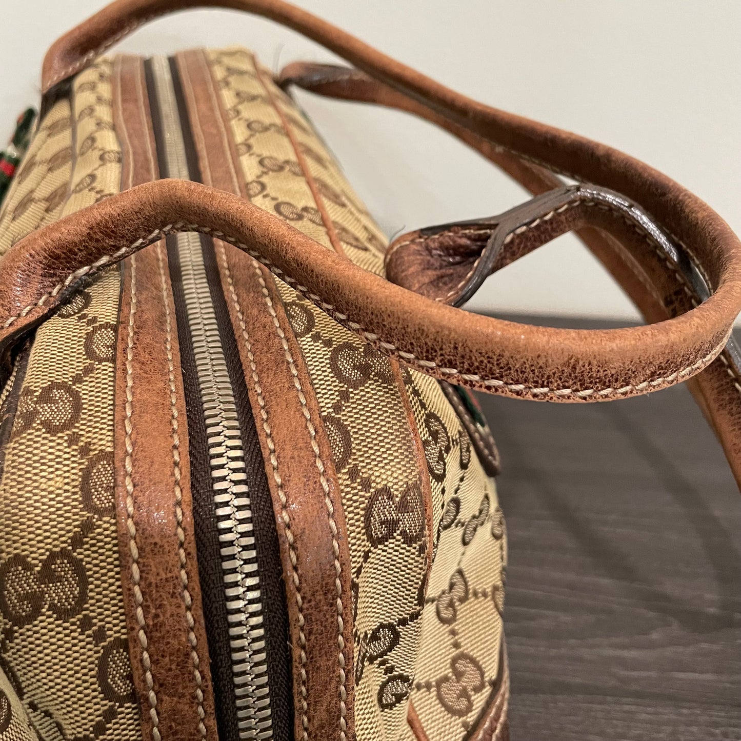 SOLD! Gucci Canvas Handbag