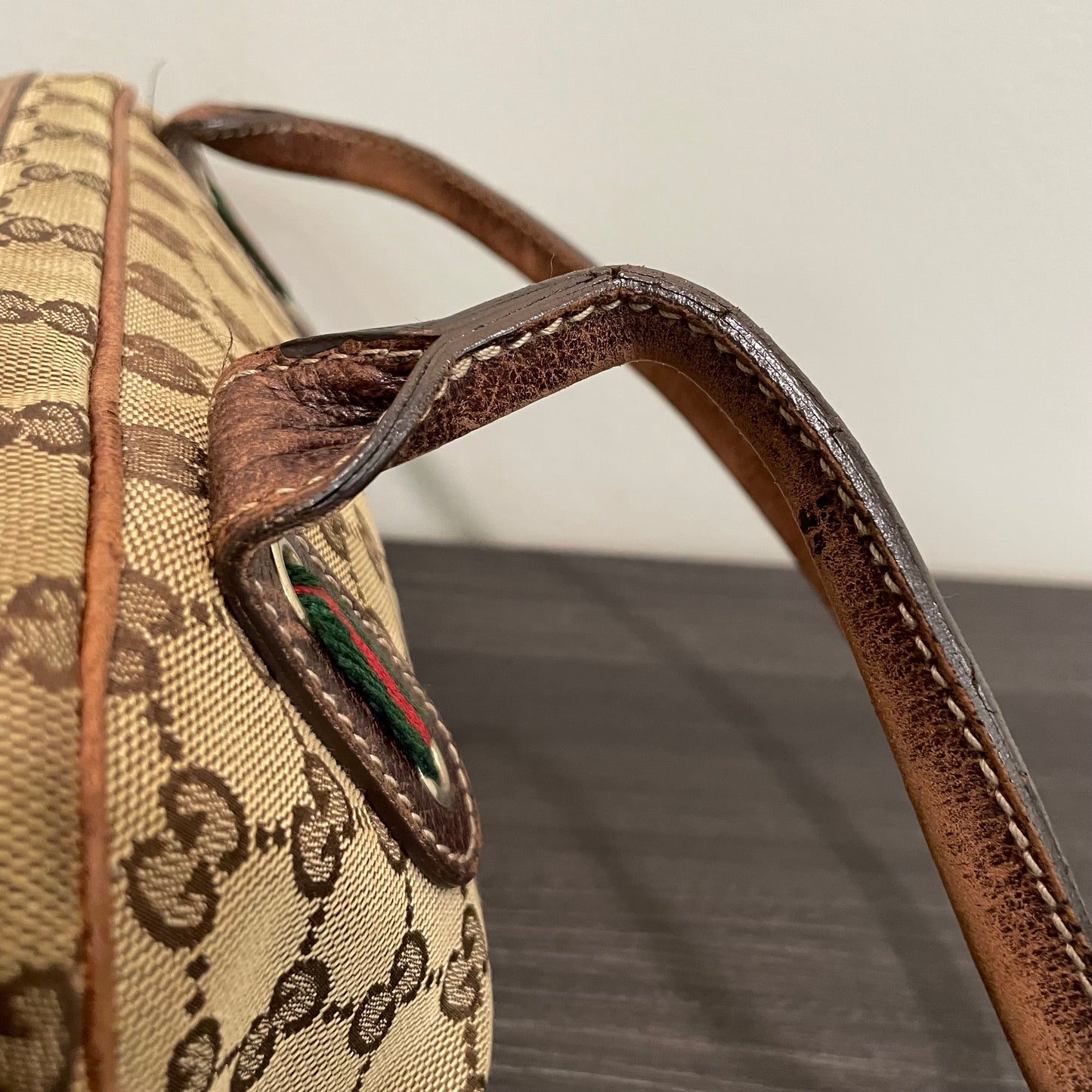 SOLD! Gucci Canvas Handbag