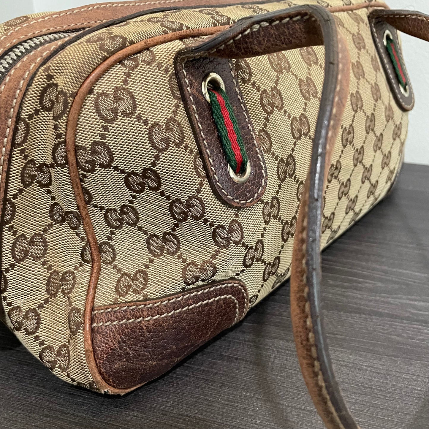 SOLD! Gucci Canvas Handbag