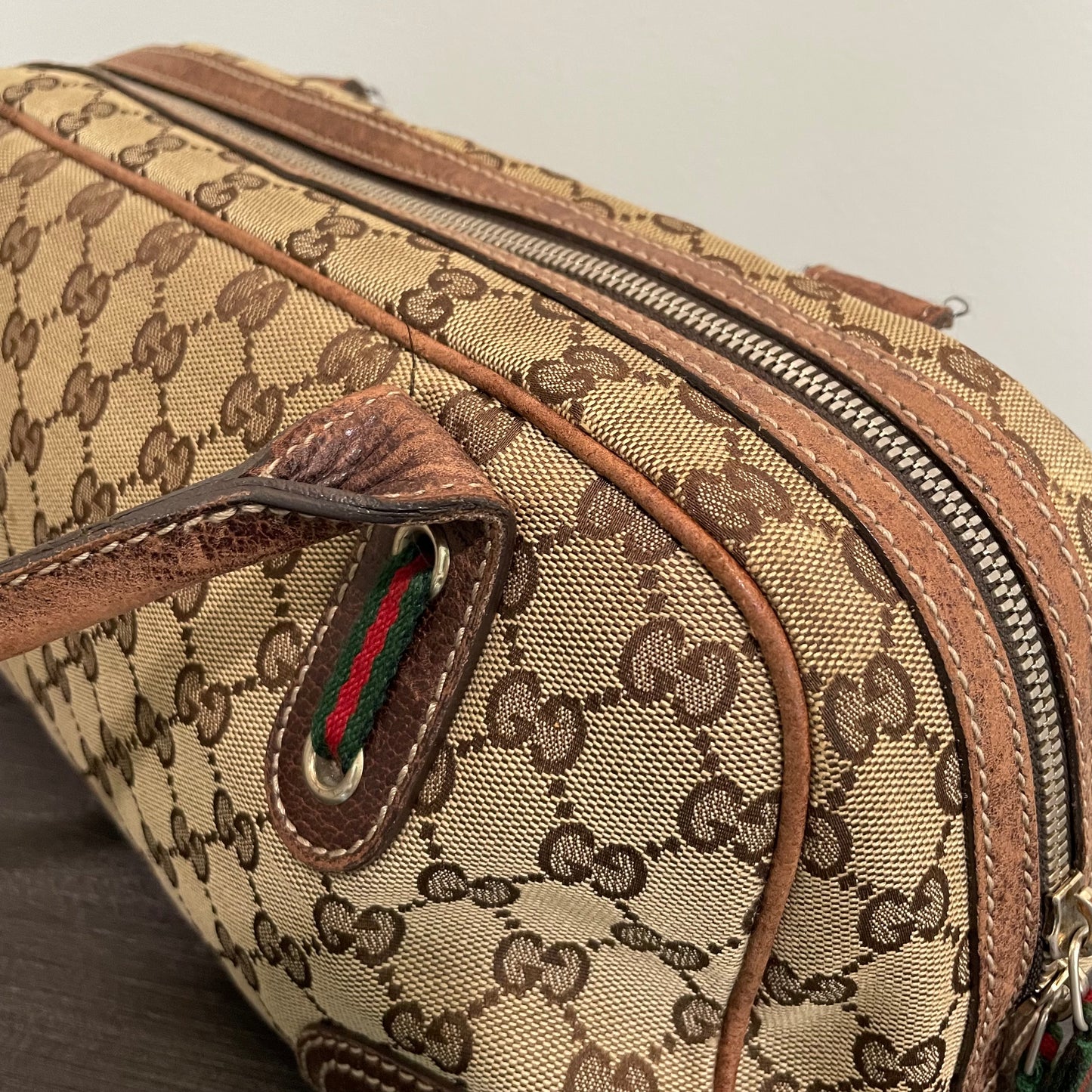SOLD! Gucci Canvas Handbag