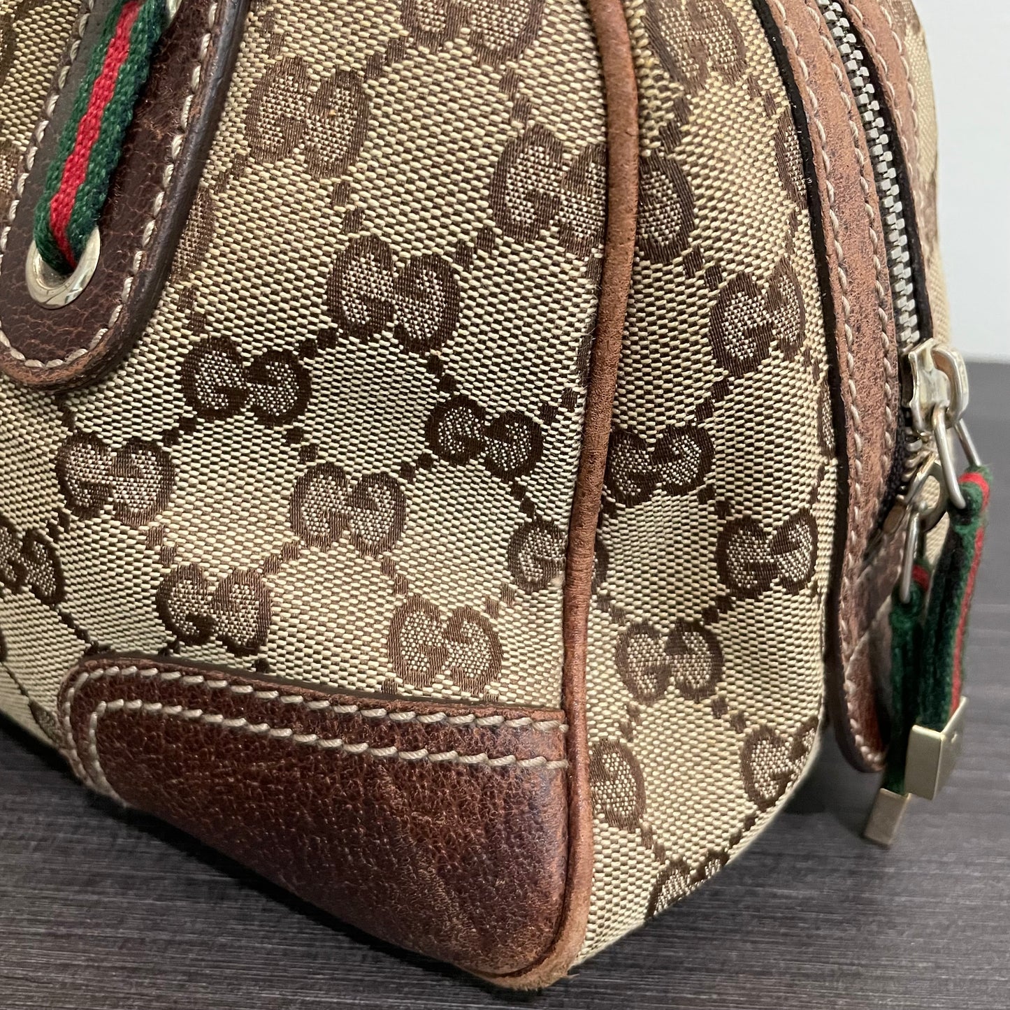 SOLD! Gucci Canvas Handbag