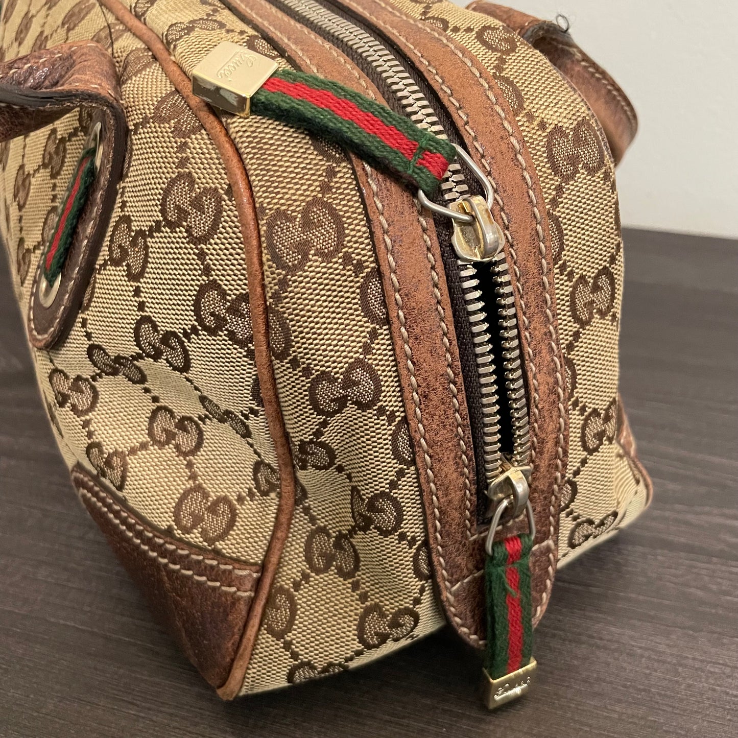 SOLD! Gucci Canvas Handbag