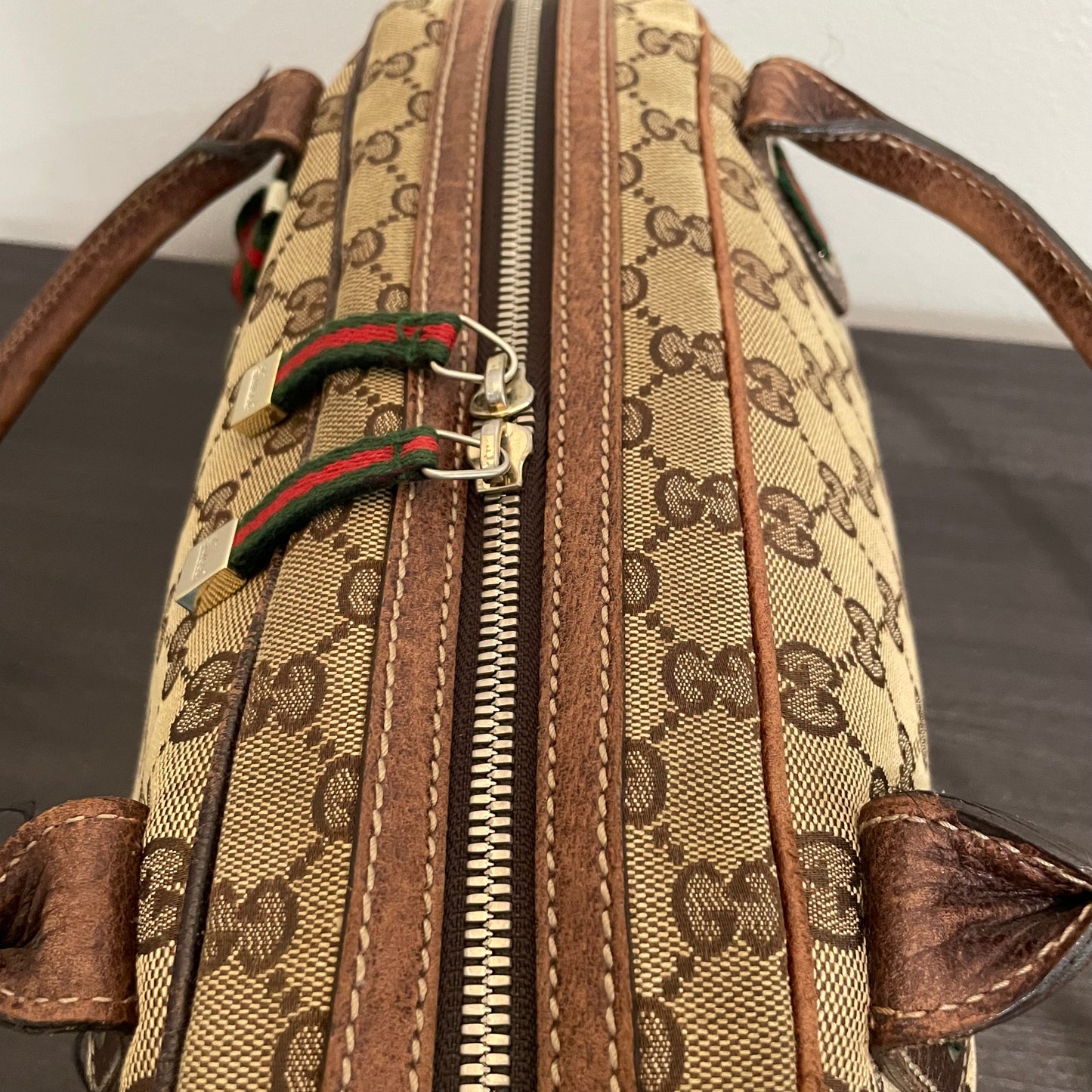 SOLD! Gucci Canvas Handbag